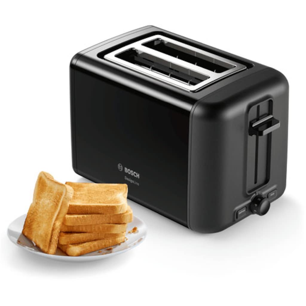 BOSCH Toaster »TAT3P423DE DesignLine«, 2 kurze Schlitze, 820 W