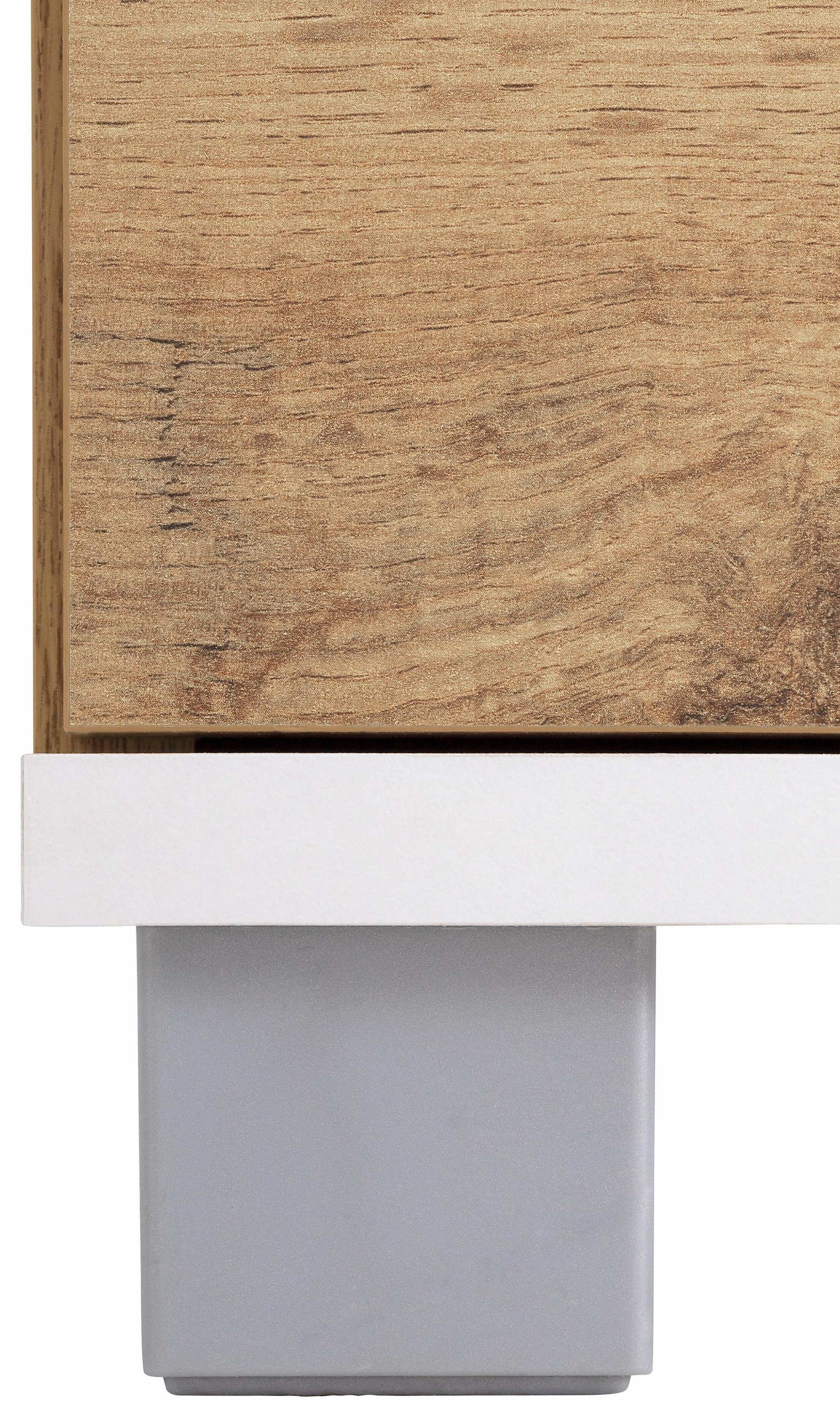 welltime Seitenschrank »Emmi, Breite 30 cm« Wechselbarer Türanschlag, Metallbeschläge