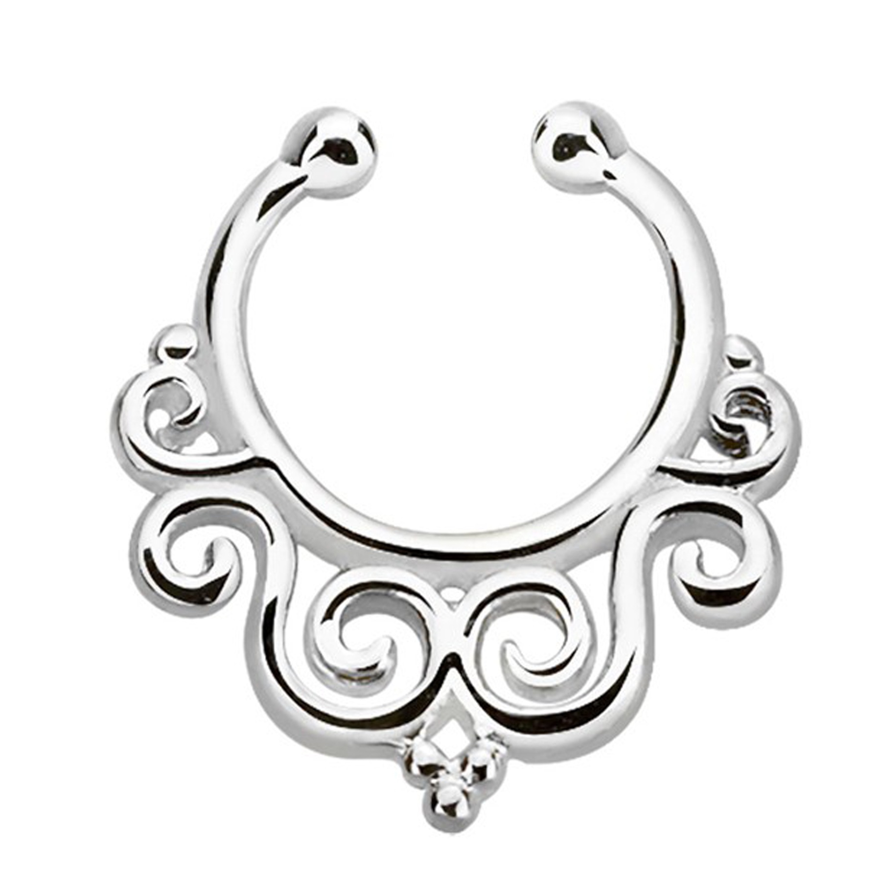 Adelia´s Nasenpiercing "Piercing  Nasenpiercing", Klemmring aus 925 Silber