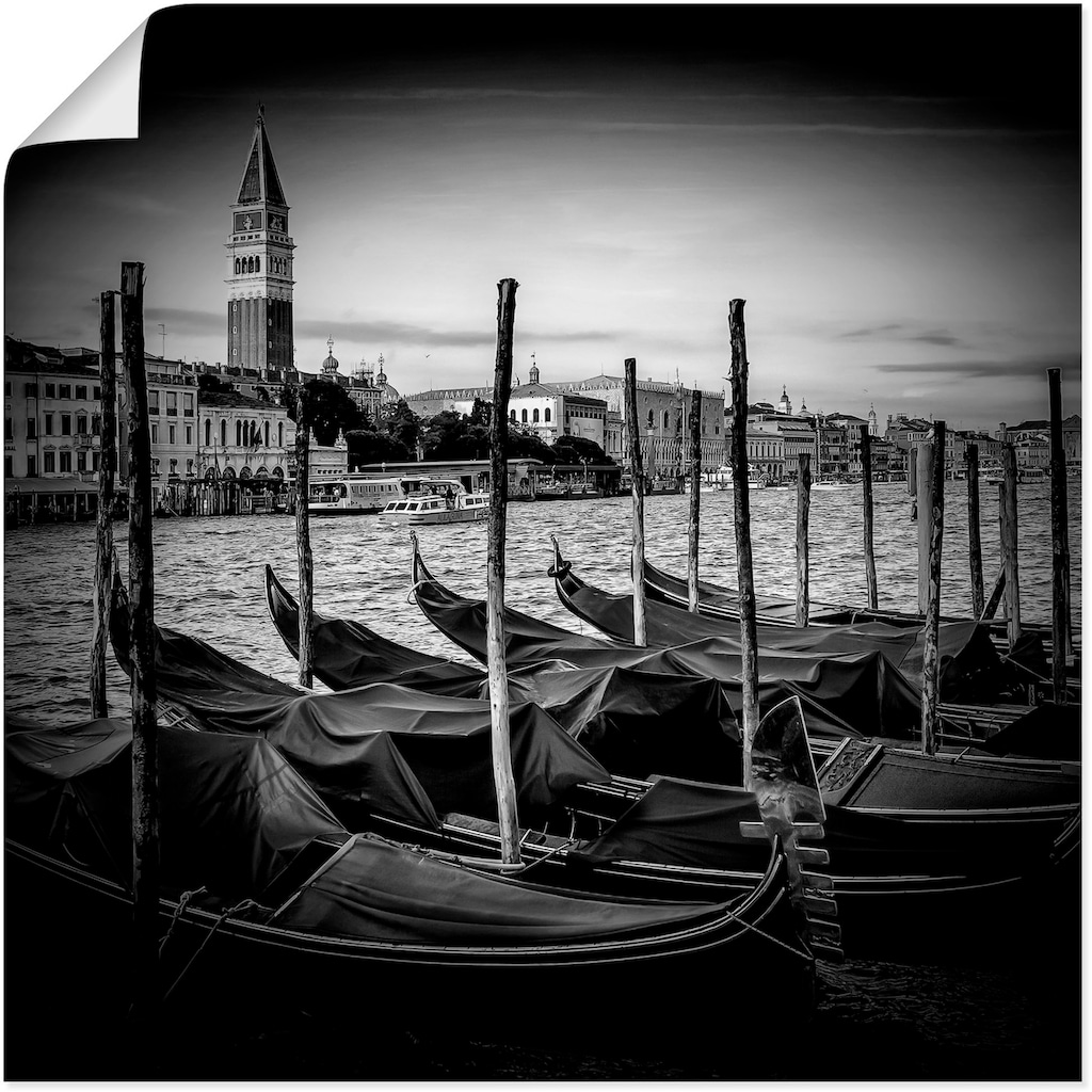 Artland Poster »Venedig Canal Grande & Markusturm II«, Italien, (1 St.)