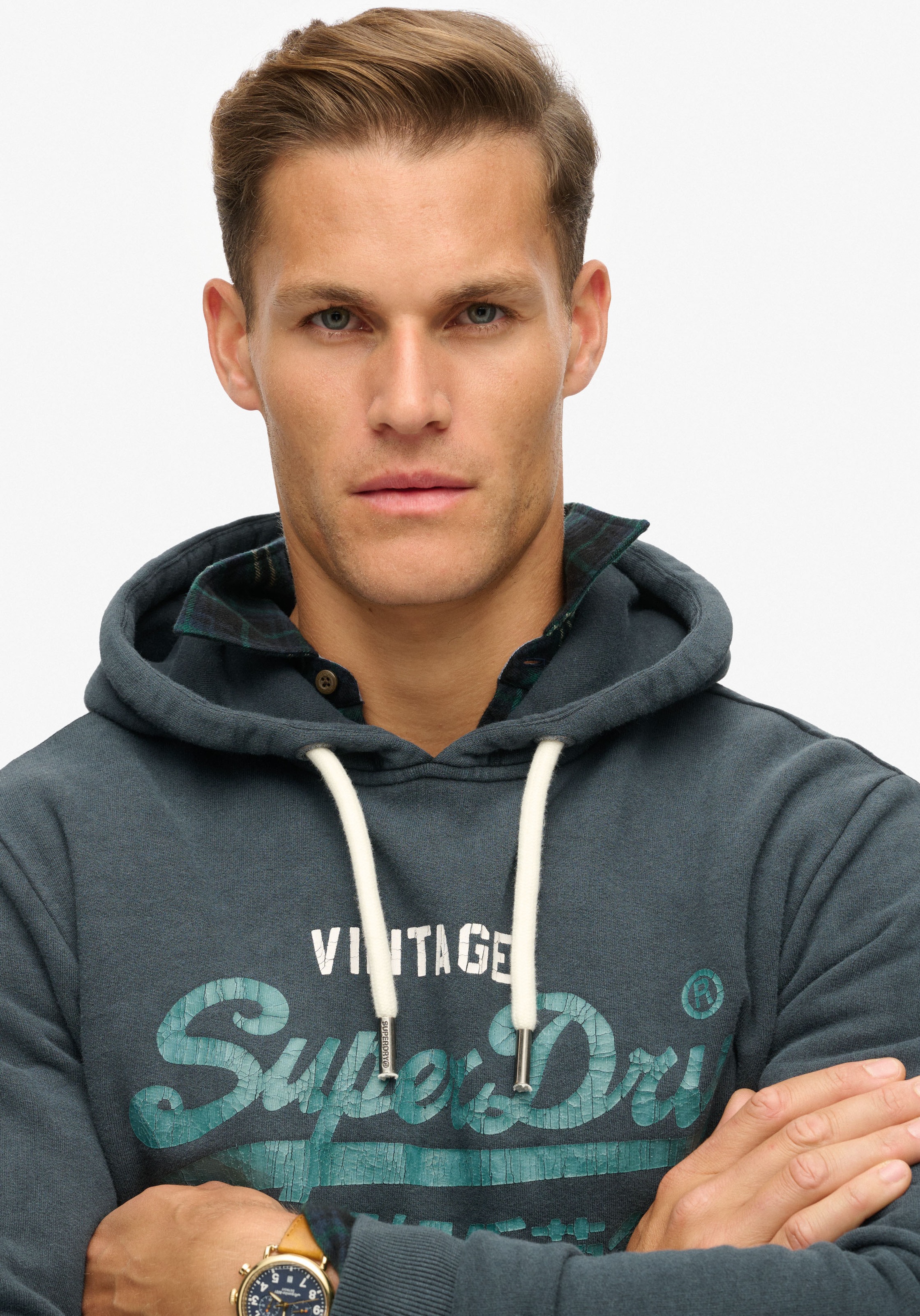 Superdry Kapuzensweatshirt "DUO VINTAGE LOGO HOODIE" günstig online kaufen