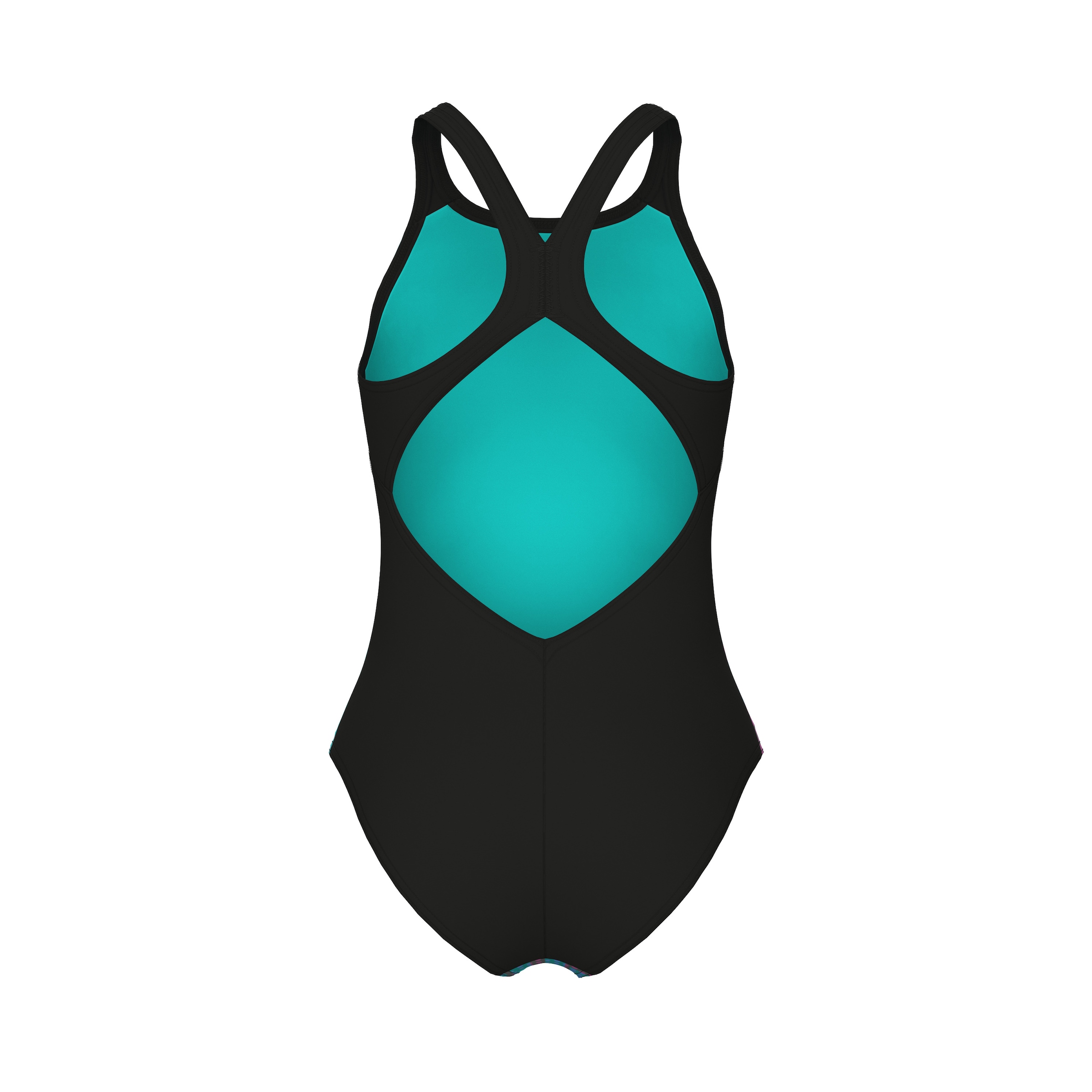 Arena Badeanzug »G ARENA MULTI COLOURS SWIMSUIT V BACK für Mädchen«, (1 St.)