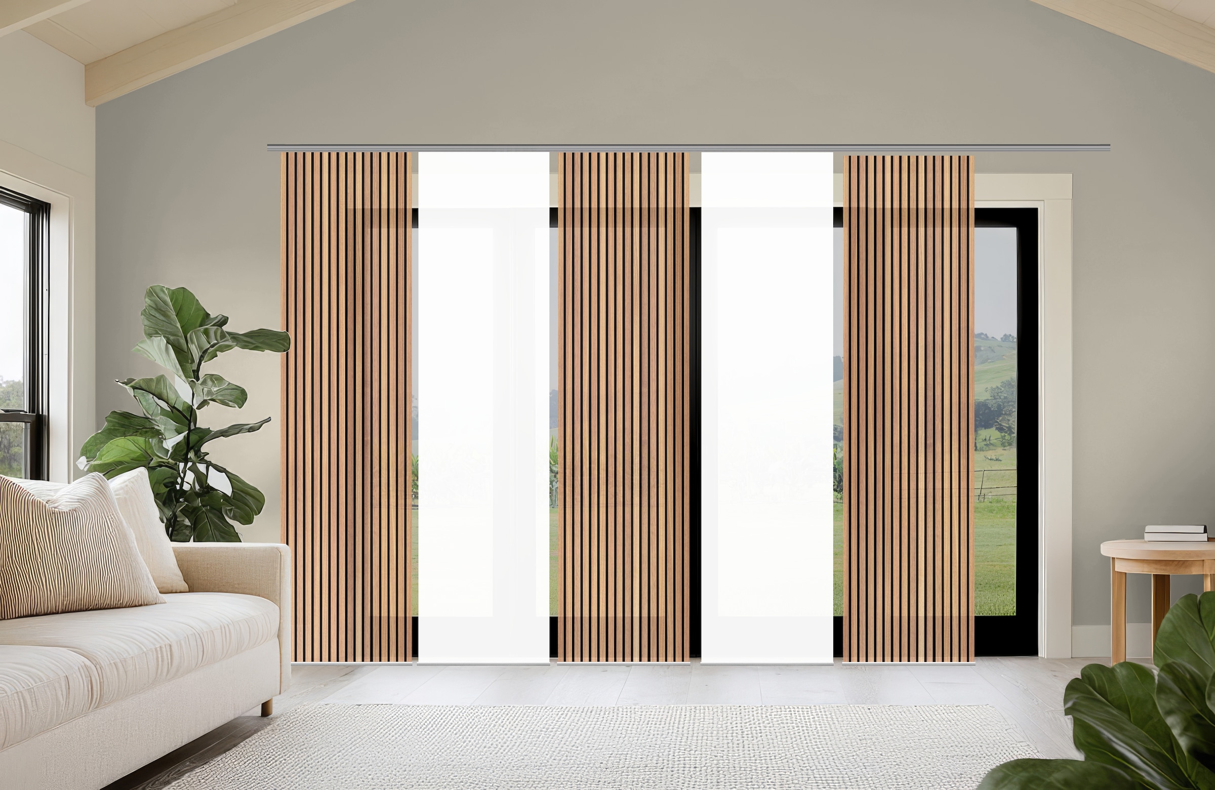 HOME WOHNIDEEN Schiebegardine "PANILO" Paneelwagen 5 Stk. tlg. Schiebewand günstig online kaufen