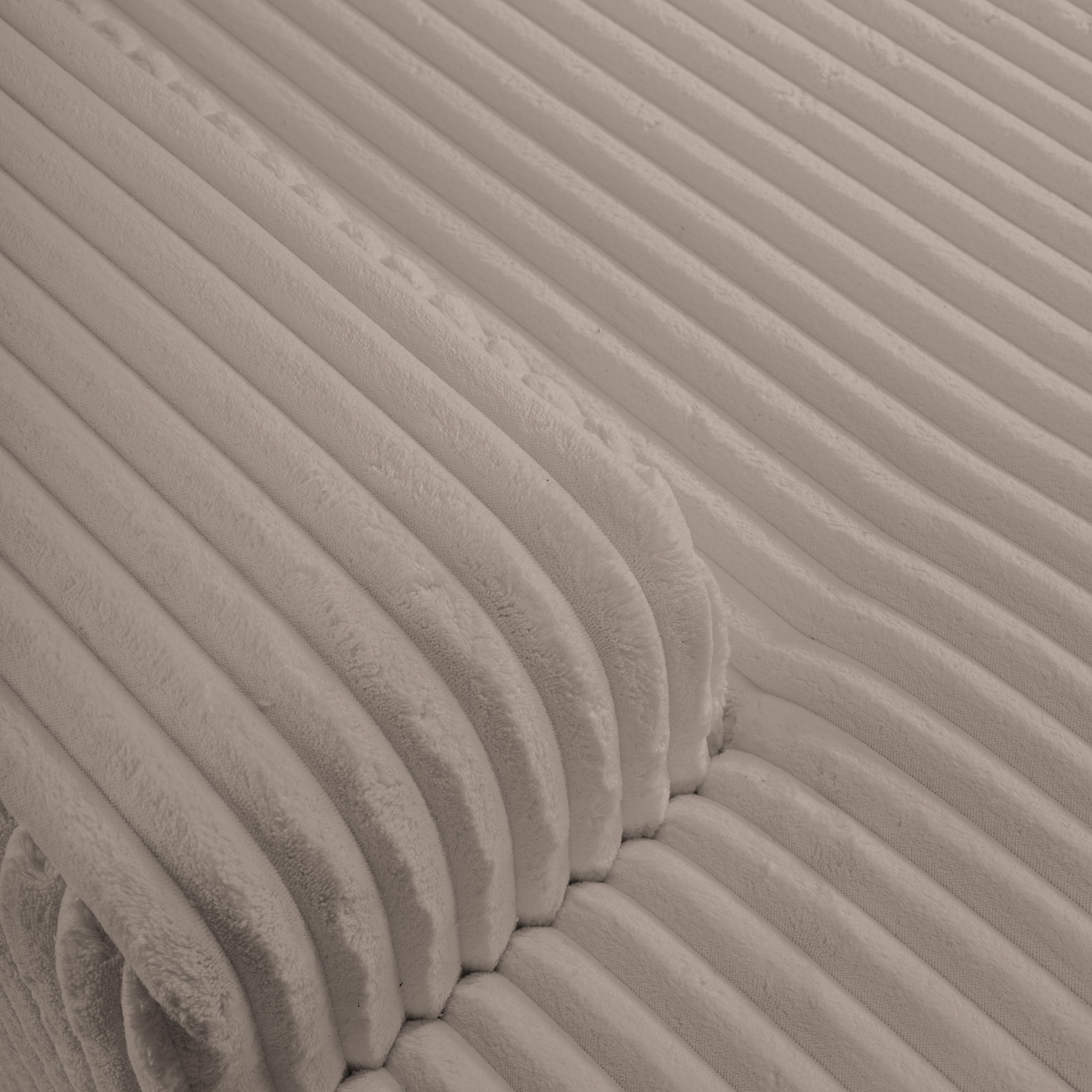 WERK2 Wohnlandschaft »Rotterdam-U, U-Form, in kuschelweichem Cord oder Breitcord«, Design Sofa mit Schlaffunktion & Bettkasten, Breitcord, Taupe