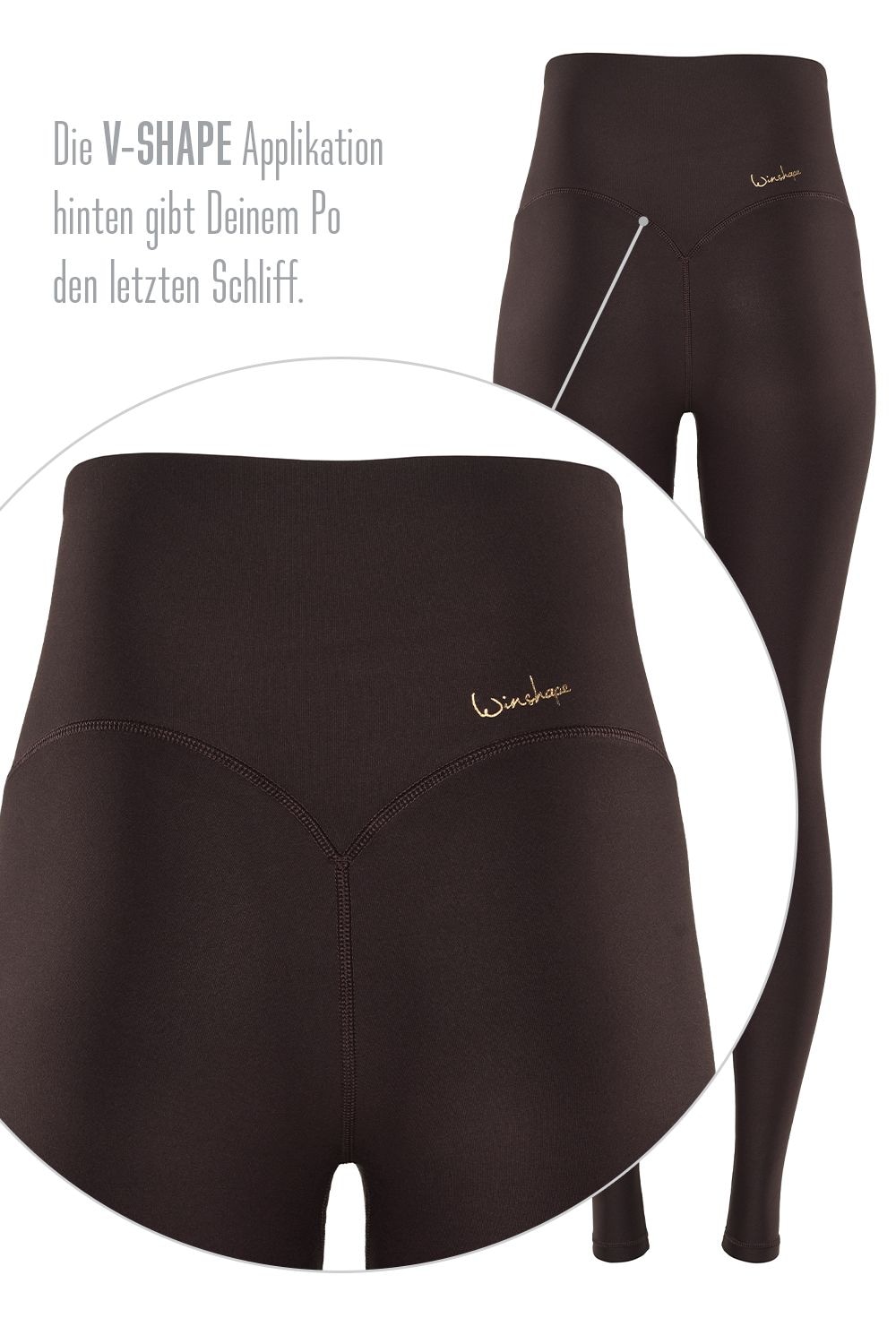 Winshape Leggings »Functional Comfort HWL117C«, mit V-Shape Applikation und Core-Bund