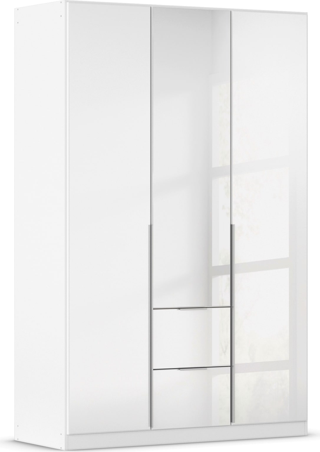 OTTO home Drehtürenschrank "Kleiderschrank Kleiderschränke Schrank Garderobe AGORDO mit Glasfront" in zwei Griff-Farben, Breiten 91-360 cm, mit Außenschubkästen, in 7 Breiten und 2 Höhen MADE IN GERMANY
