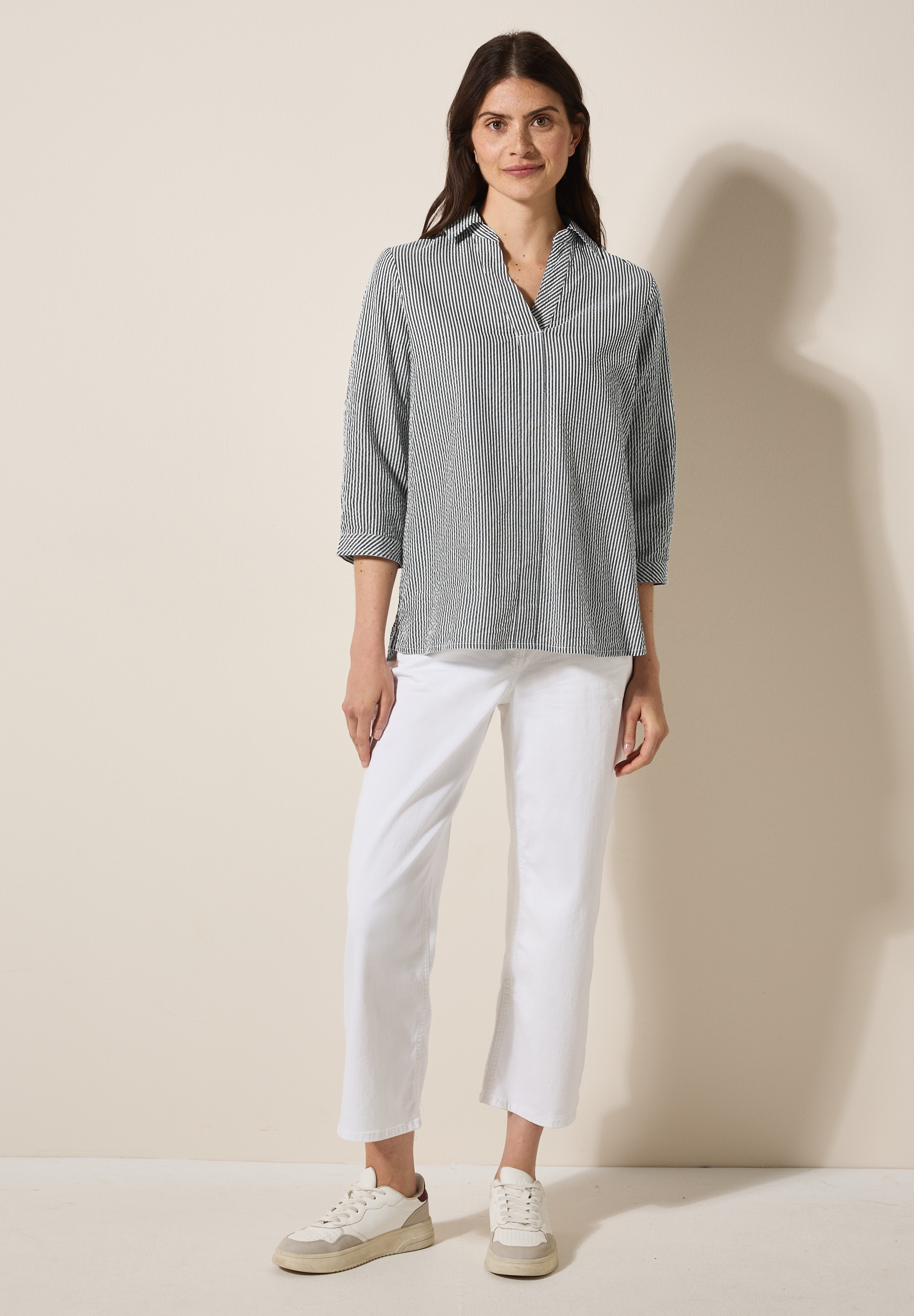 Cecil Klassische Bluse, mit 3/4 Ärmeln