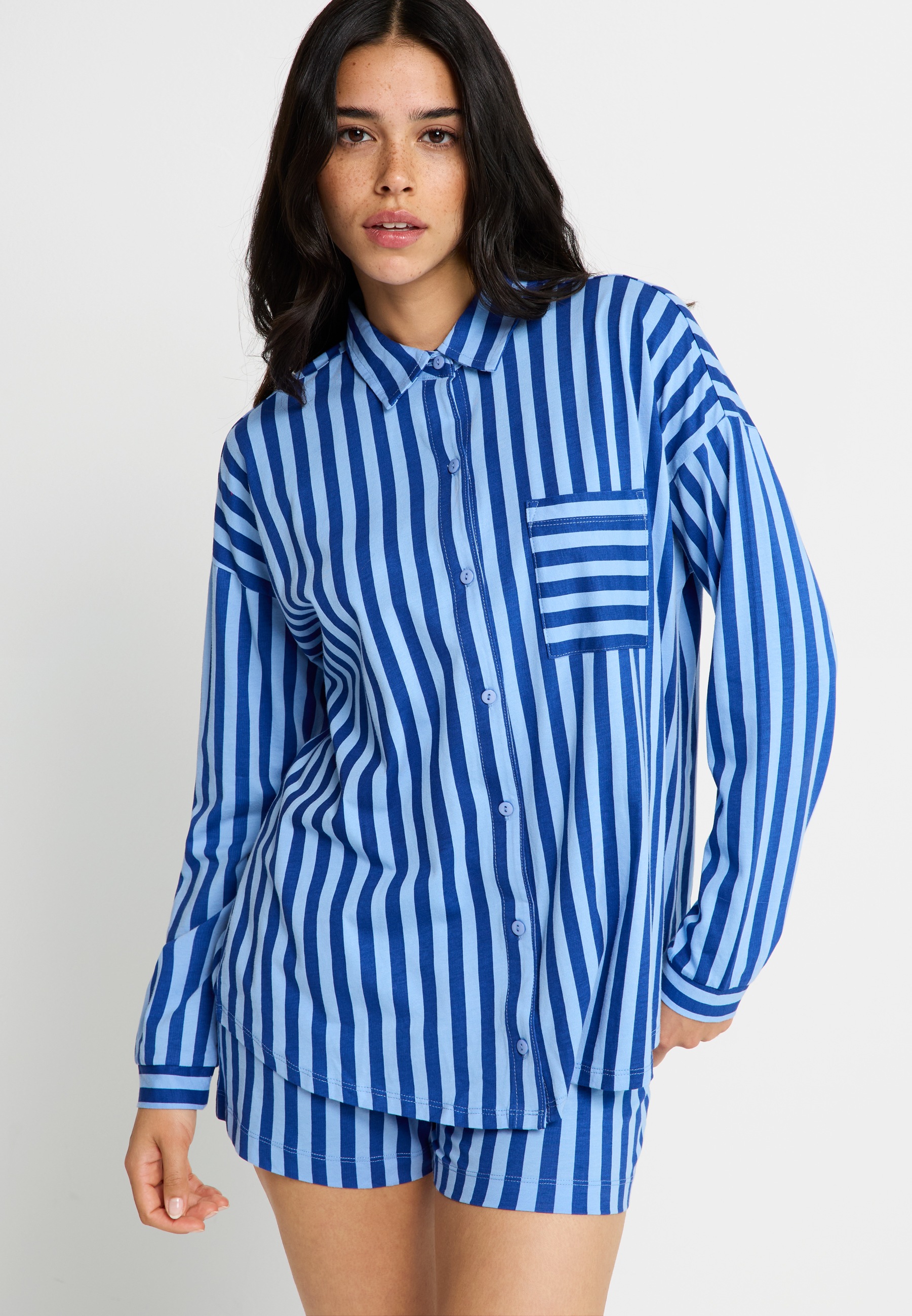 LSCN by LASCANA Shorty 2 tlg. mit Streifendruck günstig online kaufen