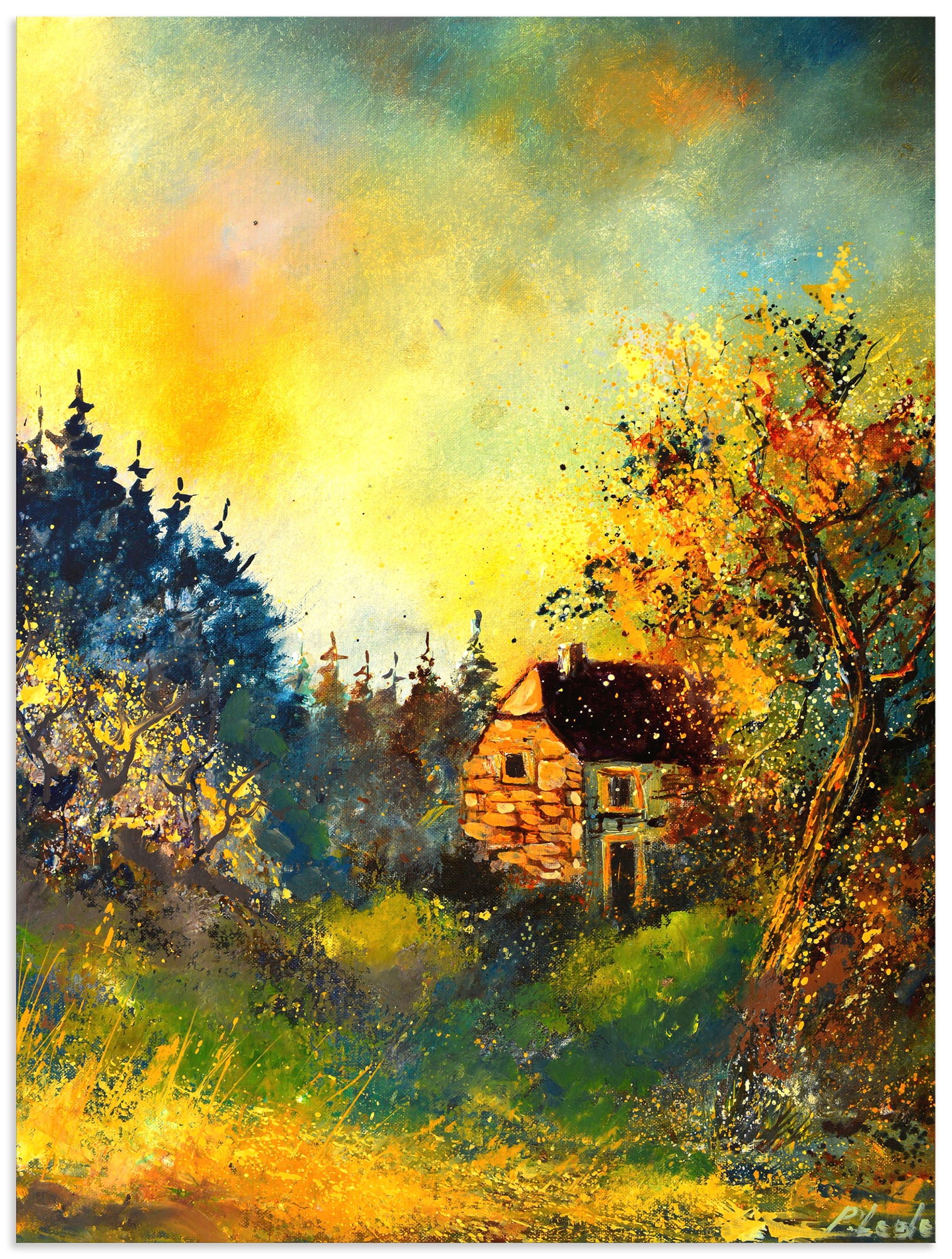 Artland "Remote house" Gartenbilder 1 Stk. tlg. als Alubild, Leinwandbild, Poster, Wandaufkleber in verschied. Größen