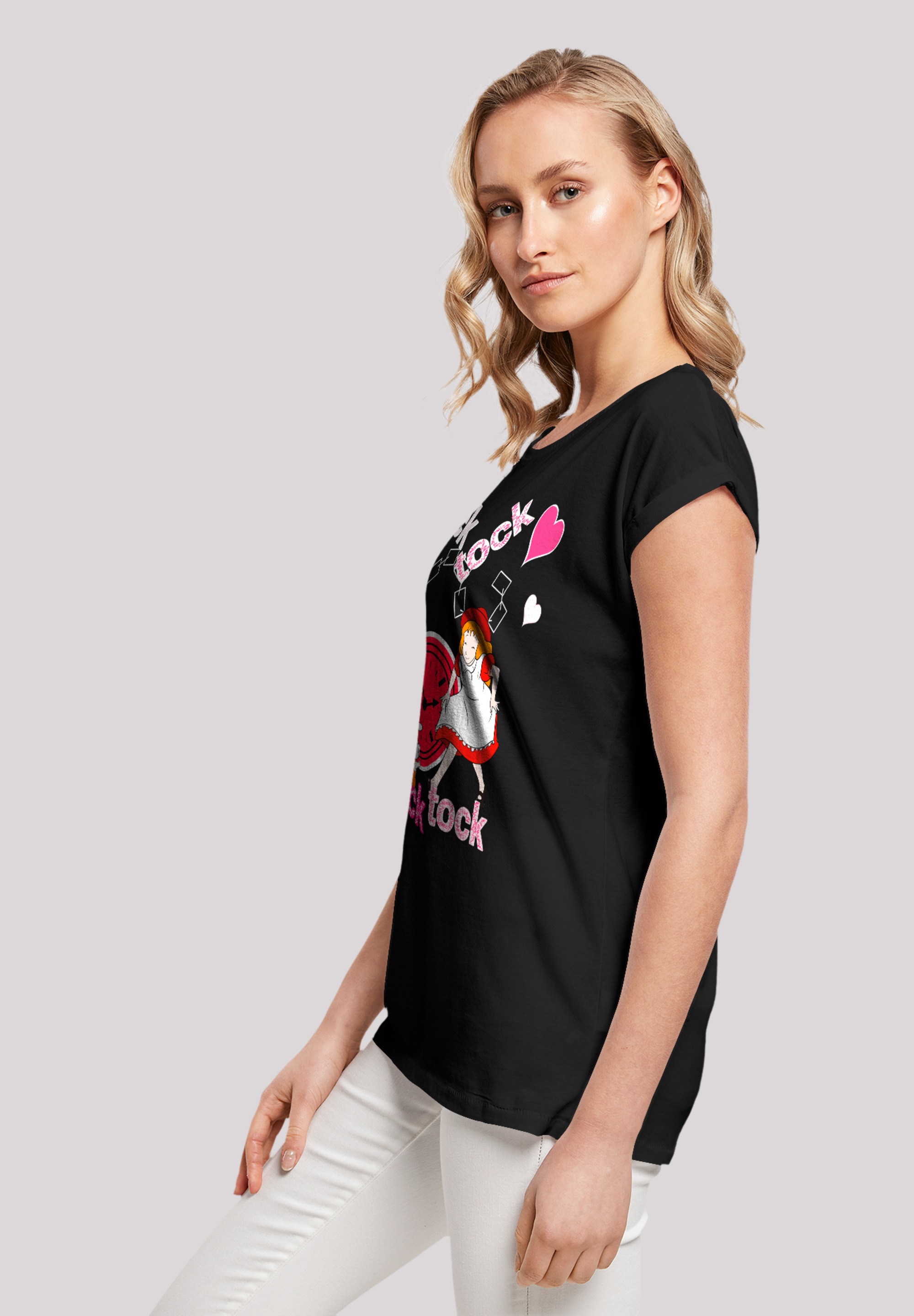 F4NT4STIC T-Shirt »Alice im Wunderland Tick Tock«, Retro, Heroes of Childhood, TV Serie