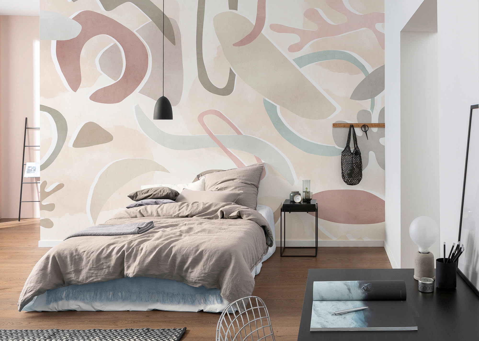 Komar Fototapete »Digitaldruck Vlies - Paradox Parallelogramm - Größe 400 x 250 cm«, bedruckt-floral-geblümt-gemustert-tropisch, Wohnzimmer, Schlafzimmer
