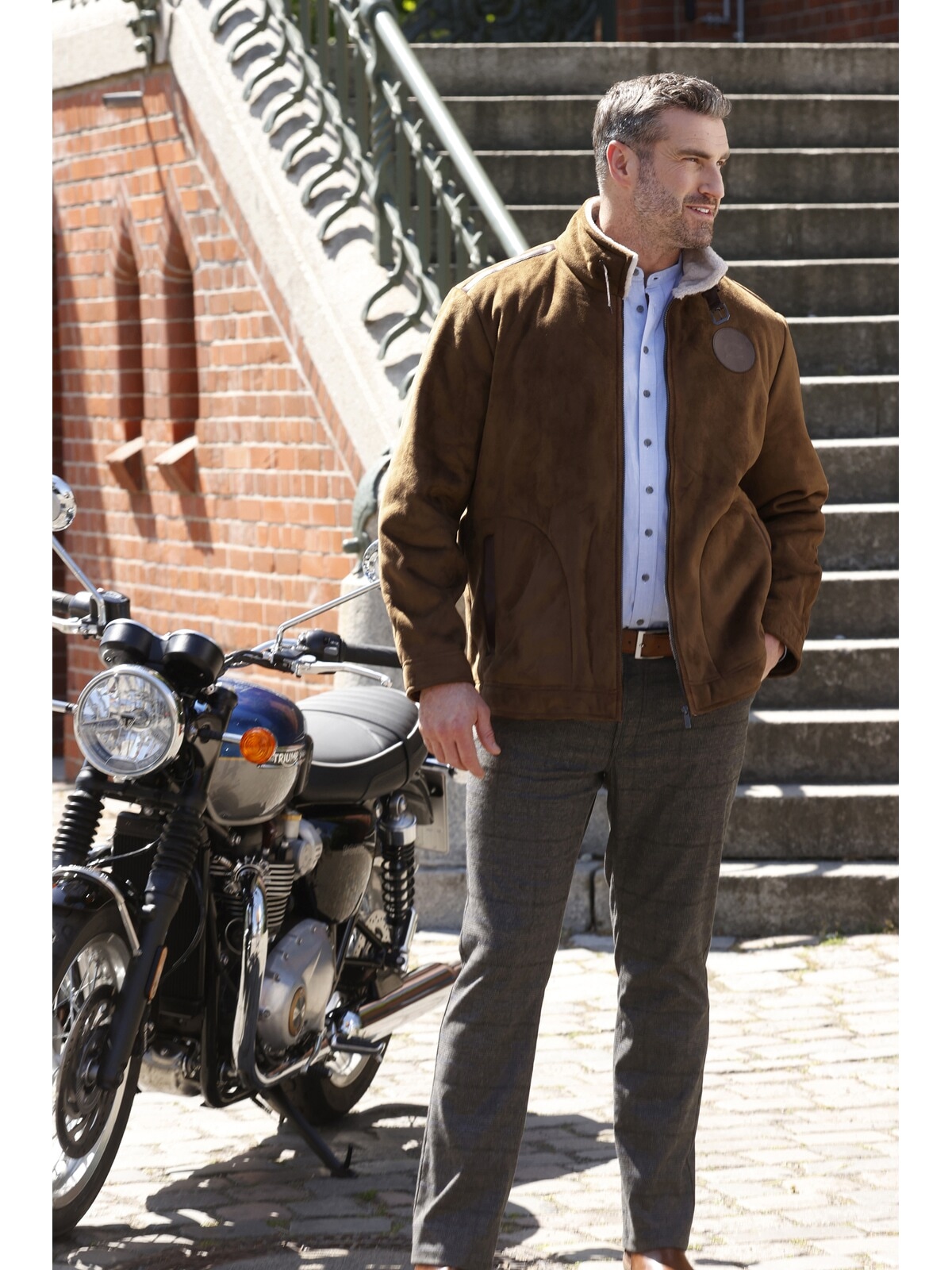 Charles Colby Lederimitatjacke »Jacke SIR SHERWIN«