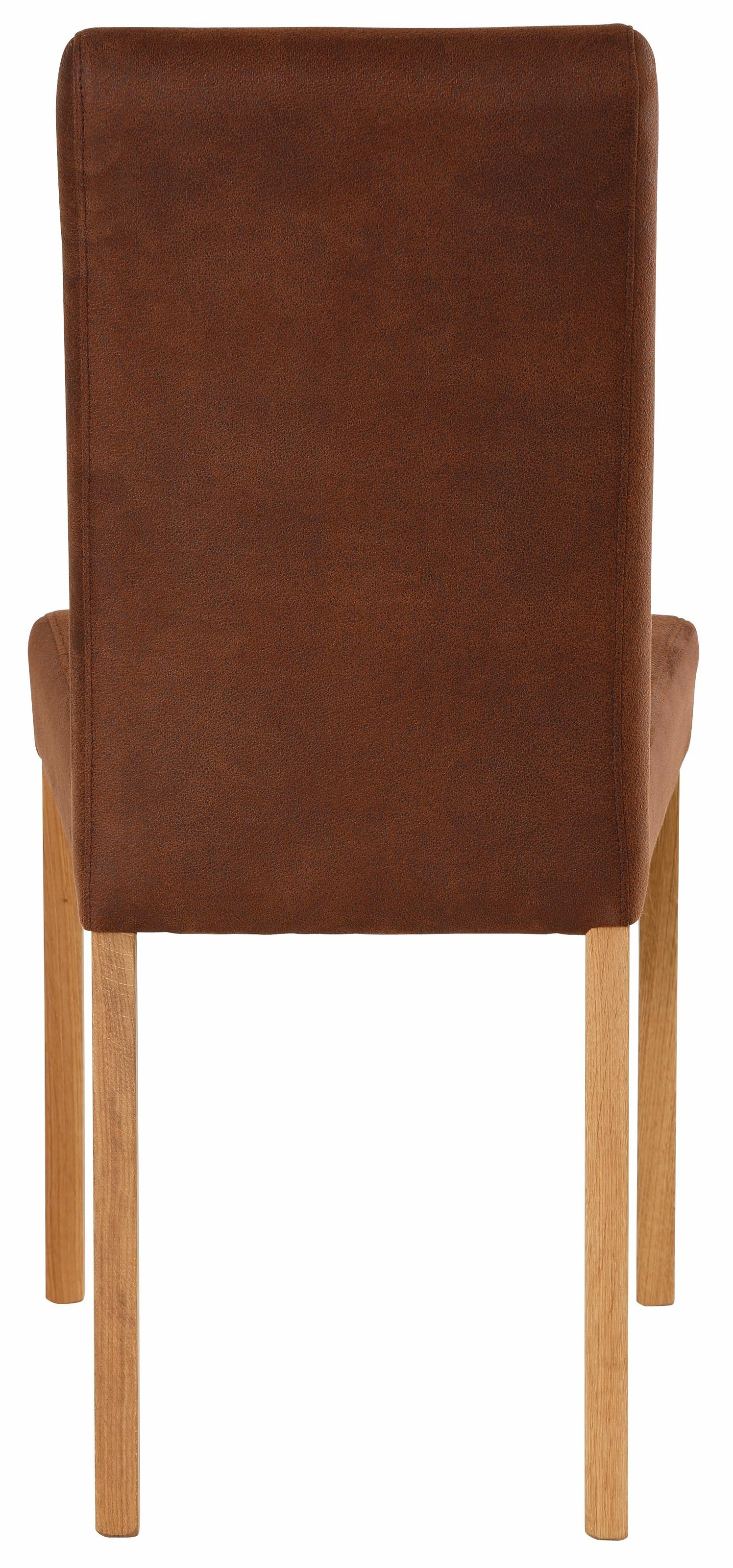 4-Fußstuhl HOME AFFAIRE "Bologna", braun (braun, natur), B:44cm H:91cm T:56cm, Holzwerkstoff, Massivholz, Stühle, Gestell aus Massivholz 2