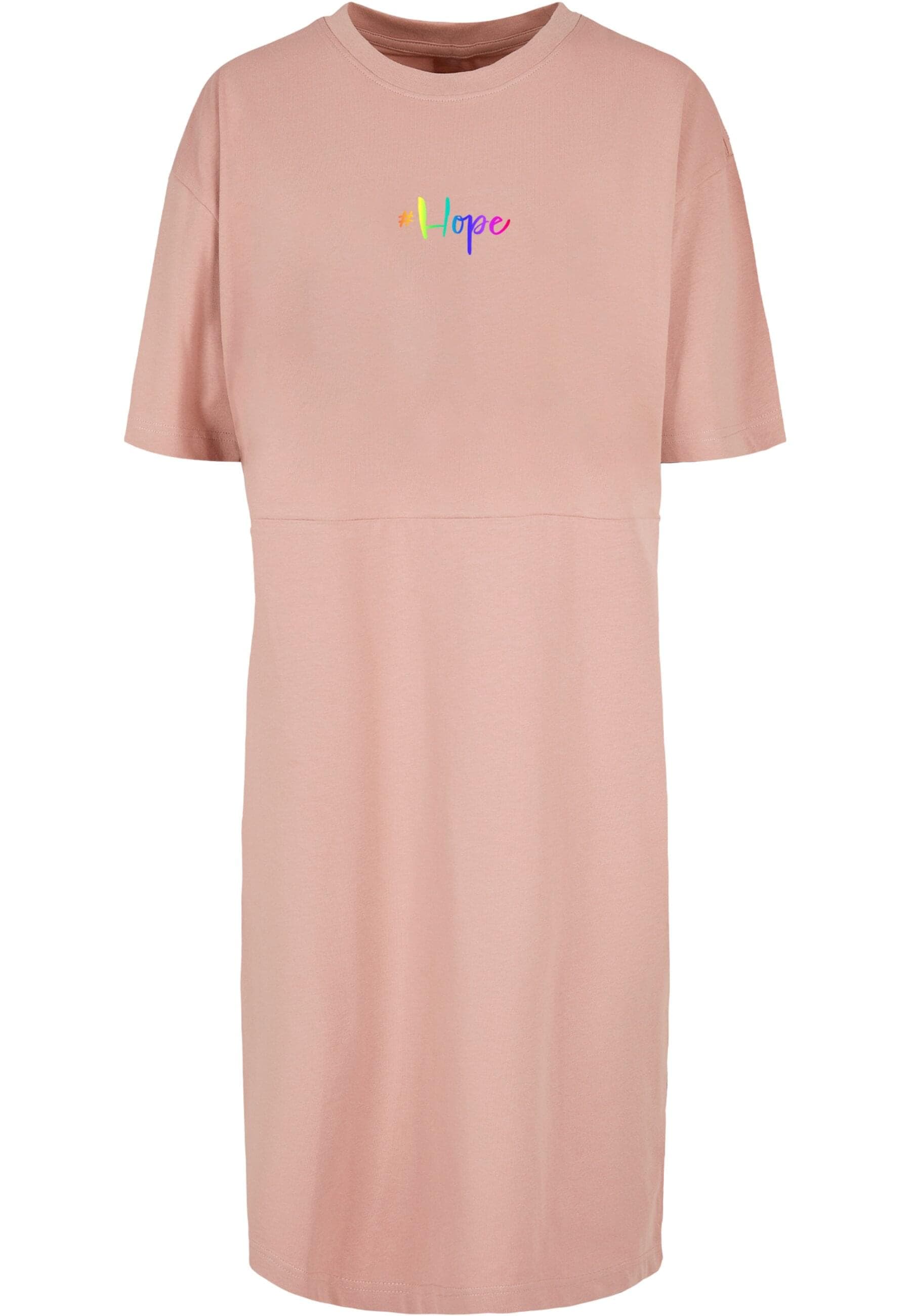 Merchcode Shirtkleid "Merchcode Damen Ladies Hope Rainbow Oversized Slit Te günstig online kaufen