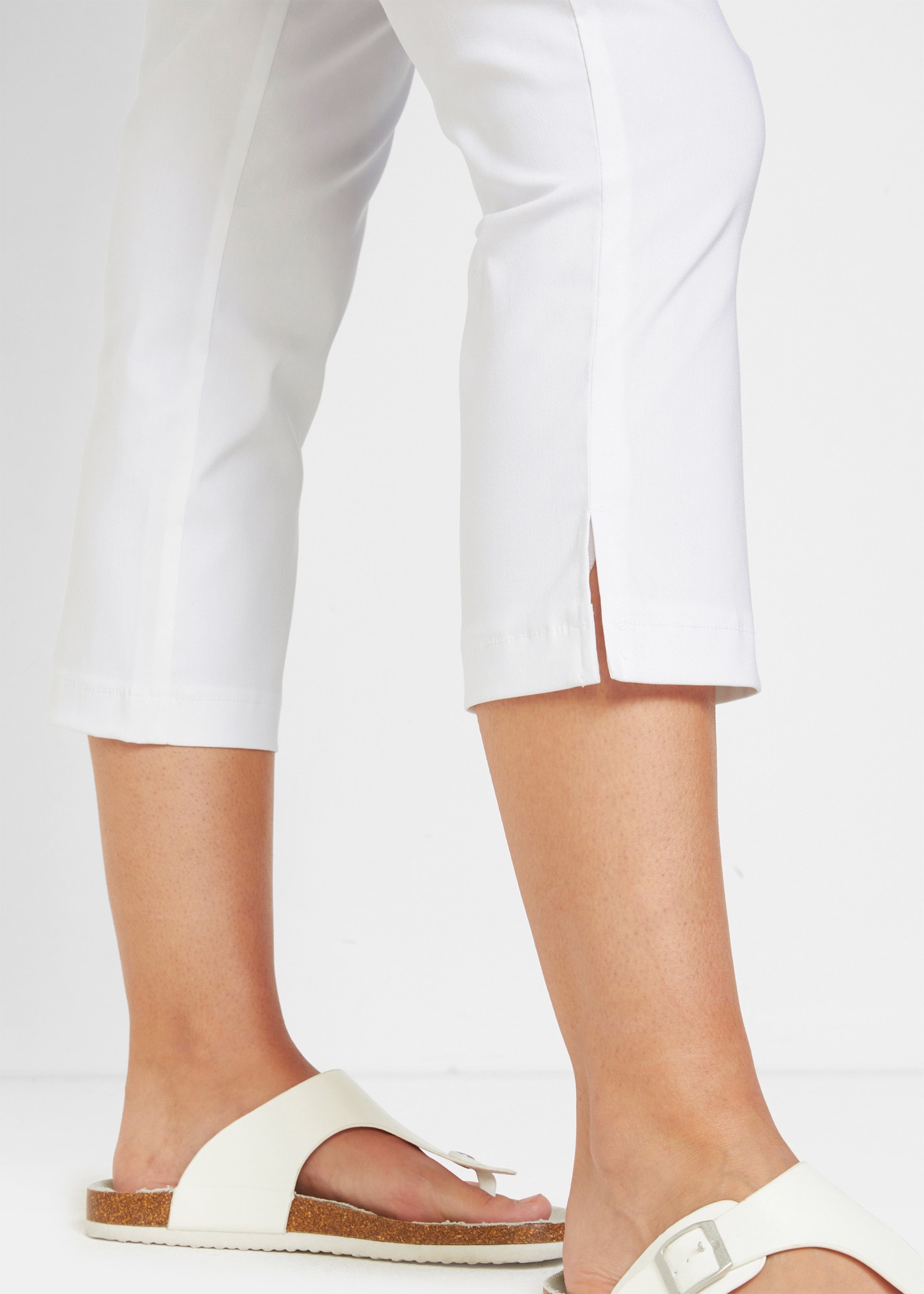 bonprix 7/8-Hose »7/8-Bengalin-Hose mit Bequembund«  mit Elasthan-Anteil, Regular Fit, mit Bequembund
