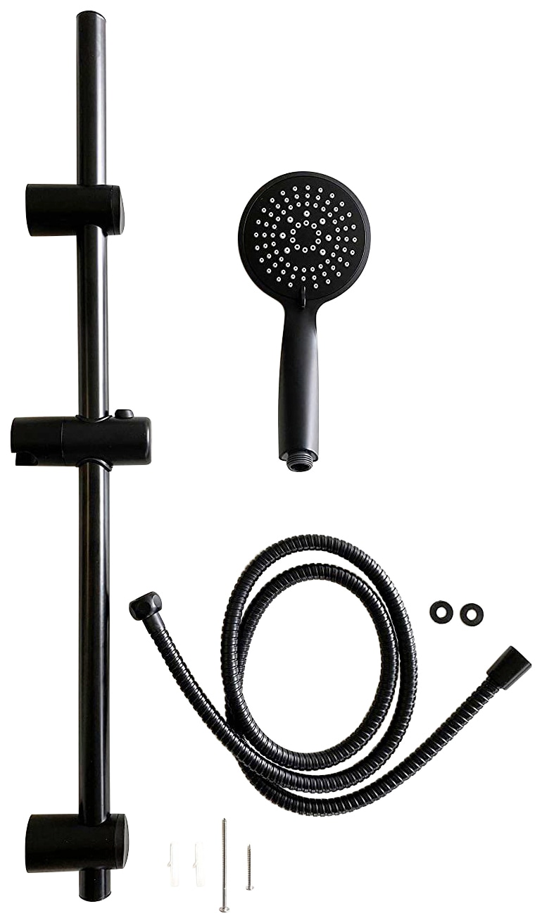 ADOB Stangenbrause-Set juoda spalva matinis...