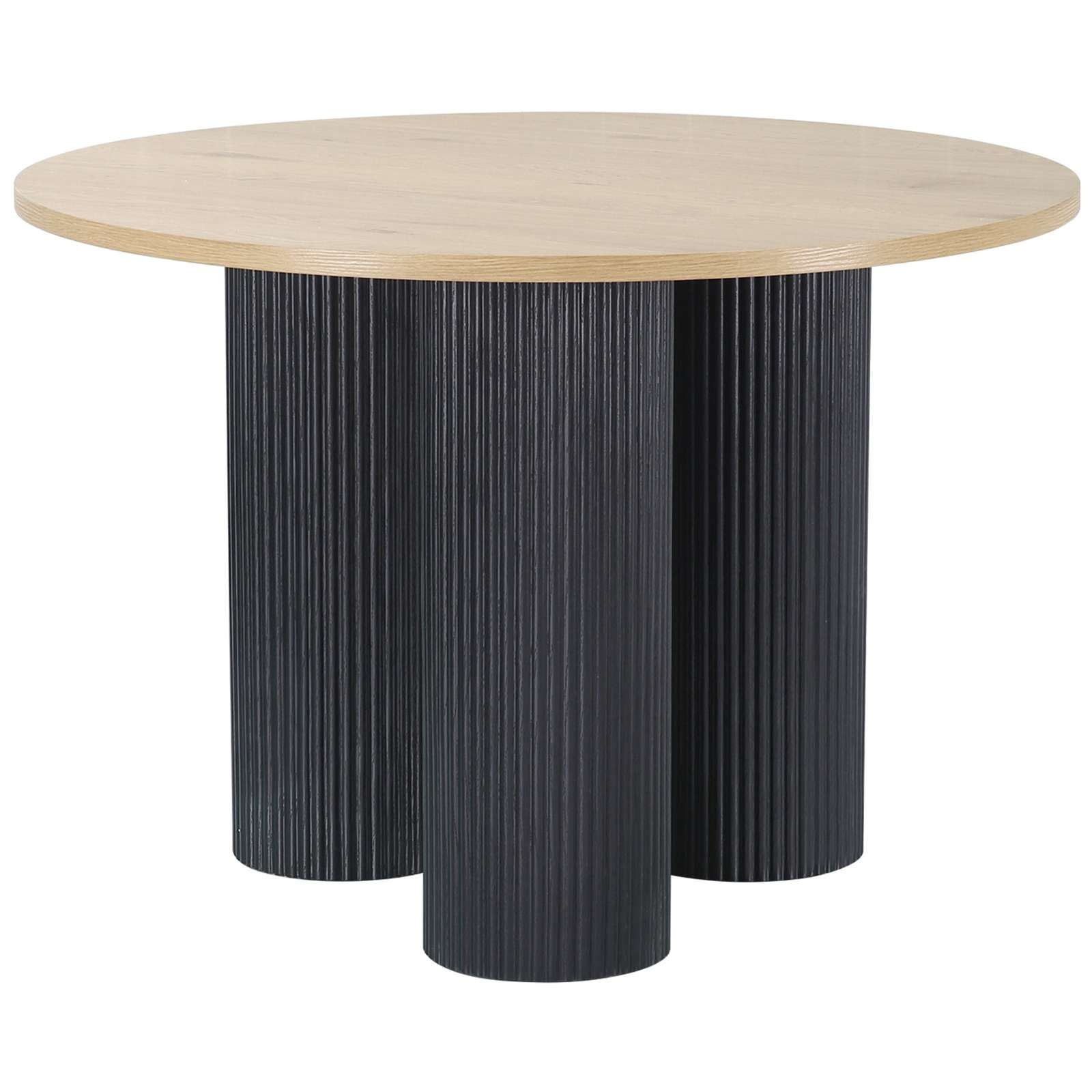 OTTO Home Mandan Dining Table Round Oak/Black 110cm 3