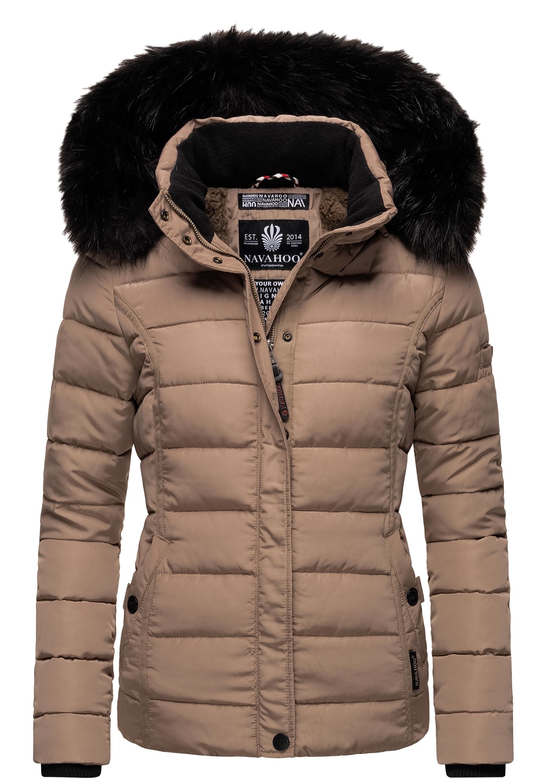 Navahoo Steppjacke "Miamor", mit Kapuze, hochwertige Winterjacke m. volumin günstig online kaufen