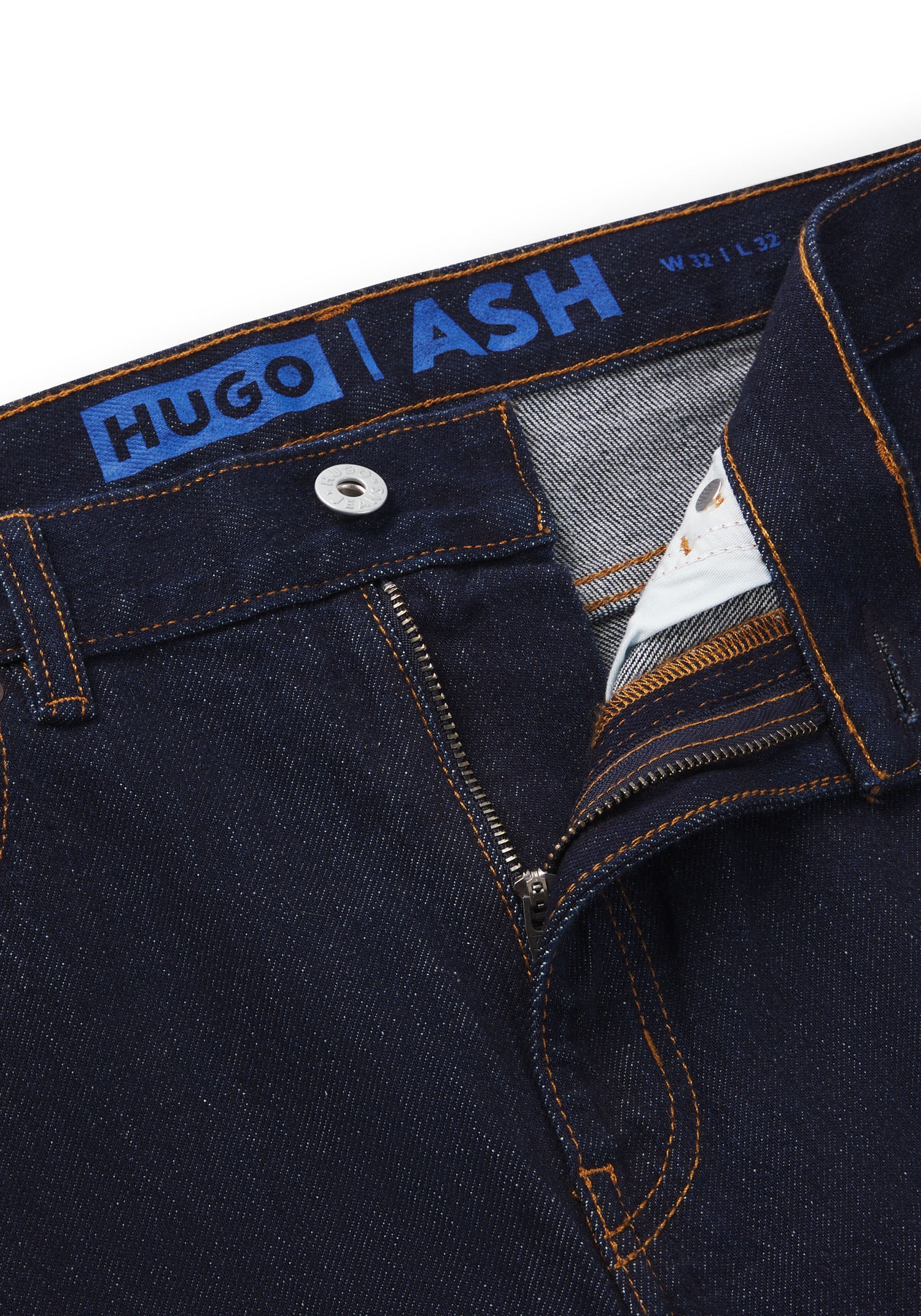 HUGO Blue Slim-fit-Jeans »Ash«, mit Stone-washed-Finish