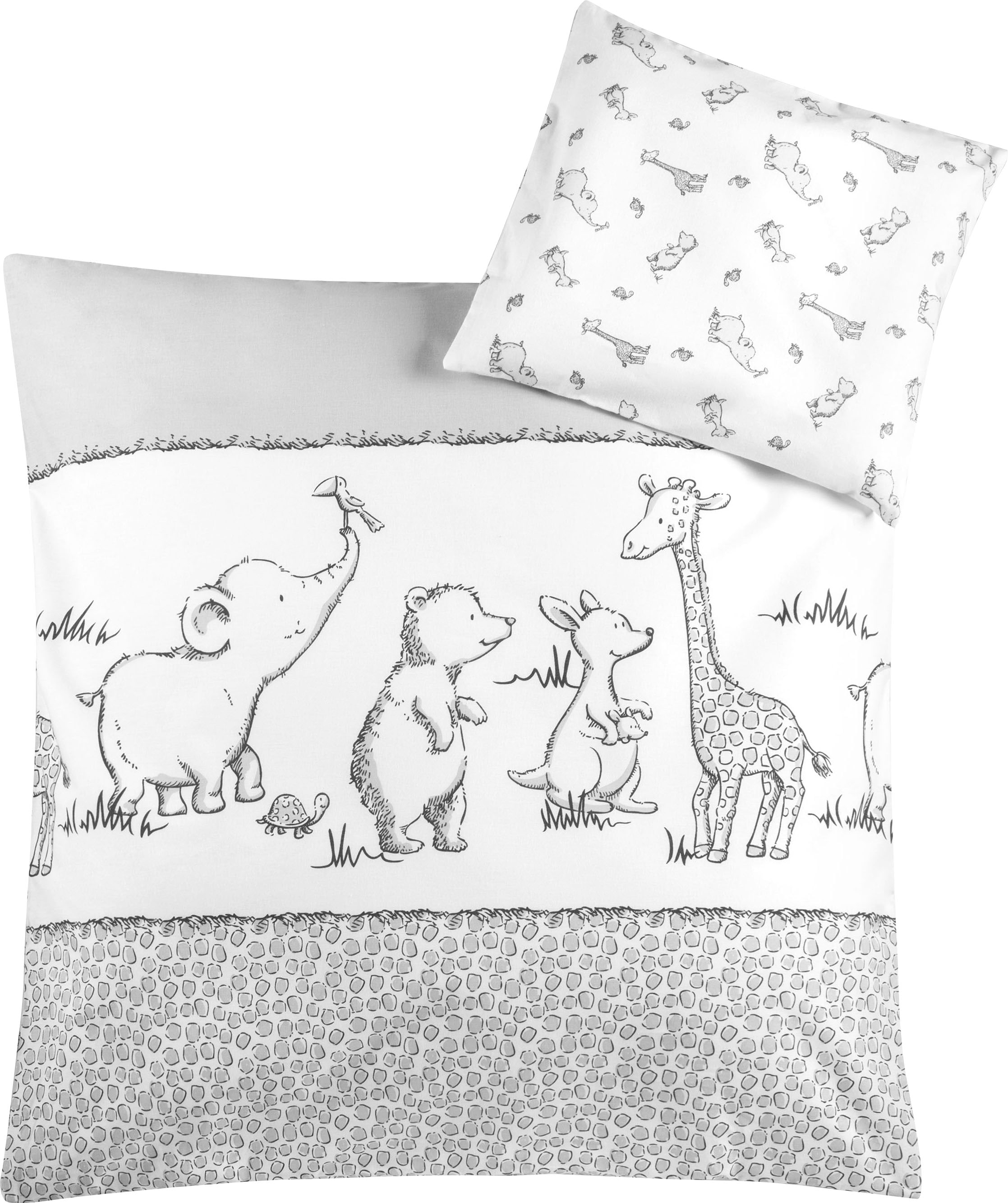 Julius Zöllner Kinderbettwäsche "Safari" 2 Stk. tlg. mit unterschiedlichen günstig online kaufen