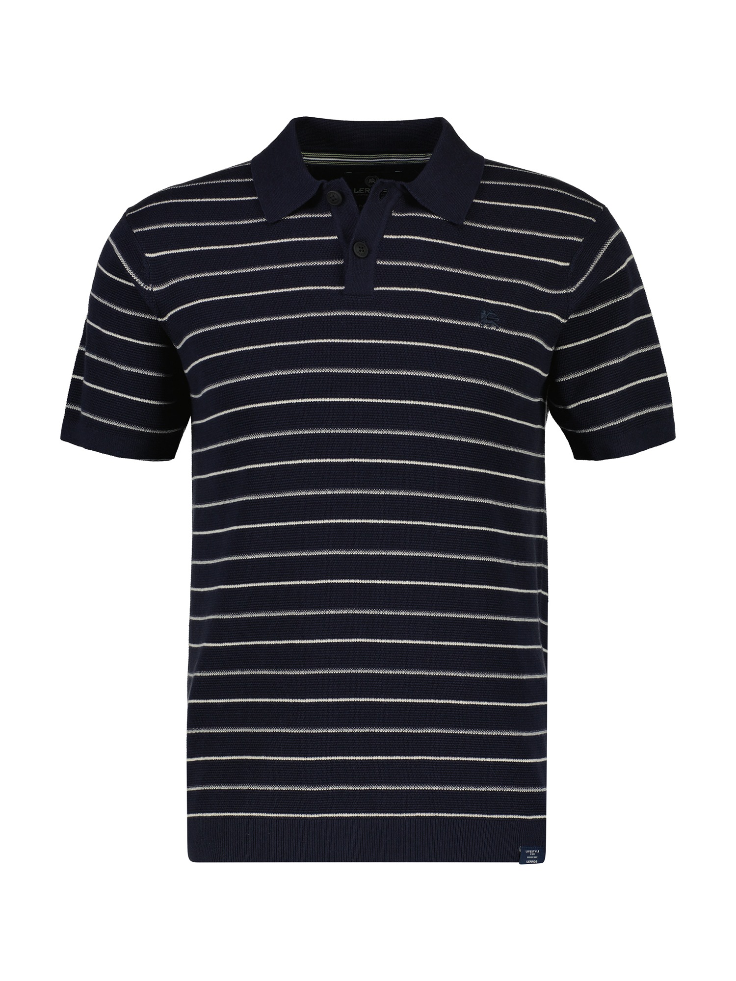 LERROS Poloshirt »LERROS Poloshirt in sommerlich-stylischer Strickoptik«