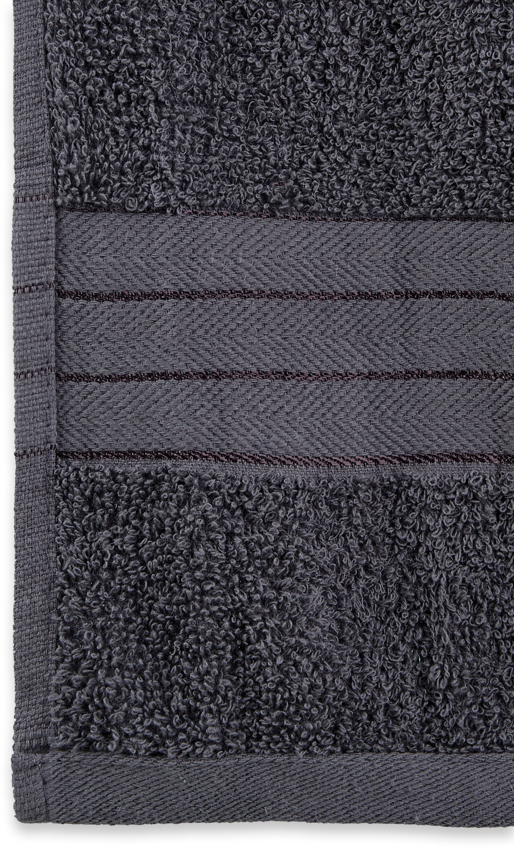 good morning Badetuch »Uni Towels«, (2 St., 2er Set Badetücher 70 x 140 cm), Baumwolle, Walkfrottee, Bordüre, 500 GSM, Einfarbig, ohne Aufhängung