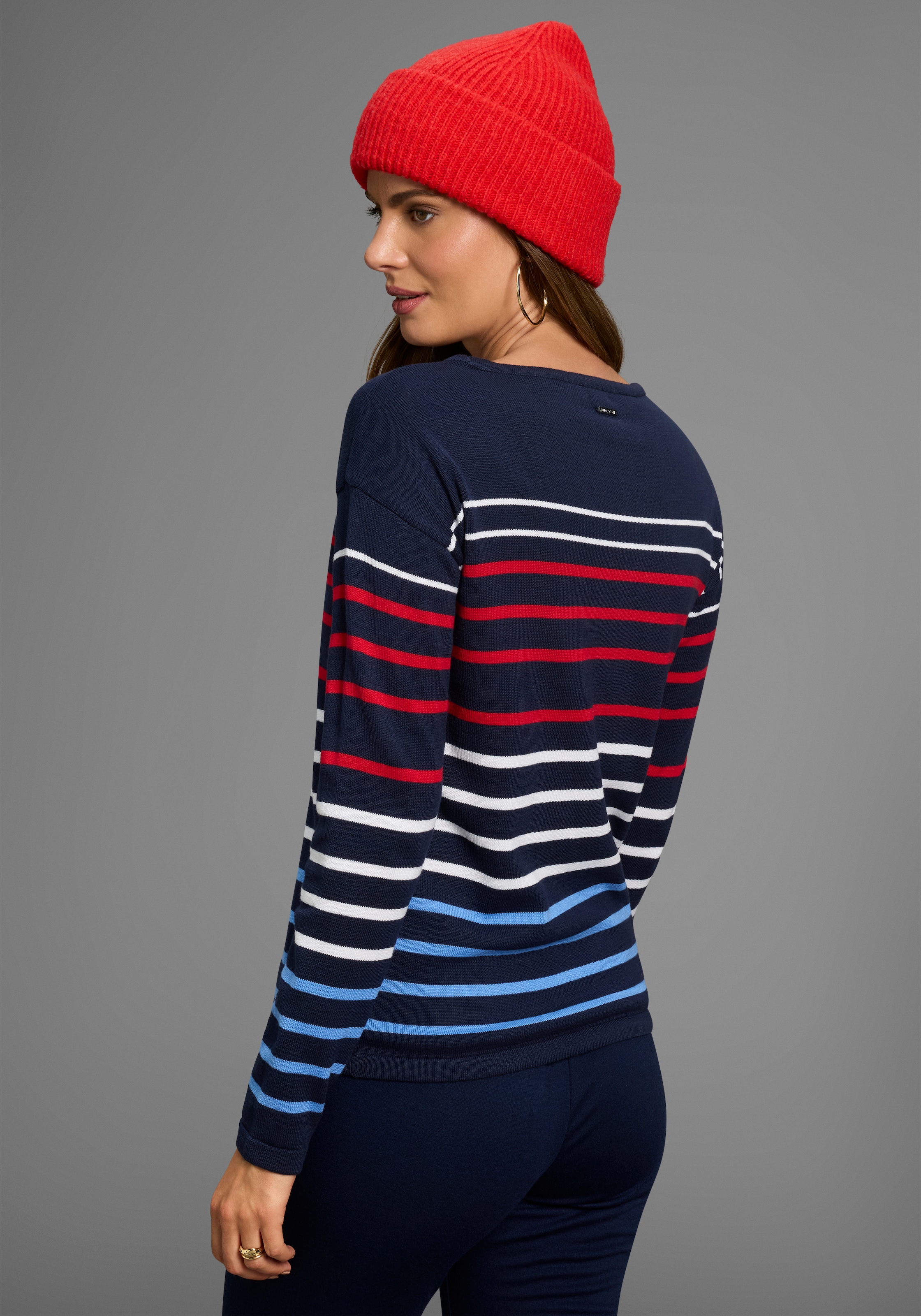 Laura Scott Streifenpullover, mit Multifarben