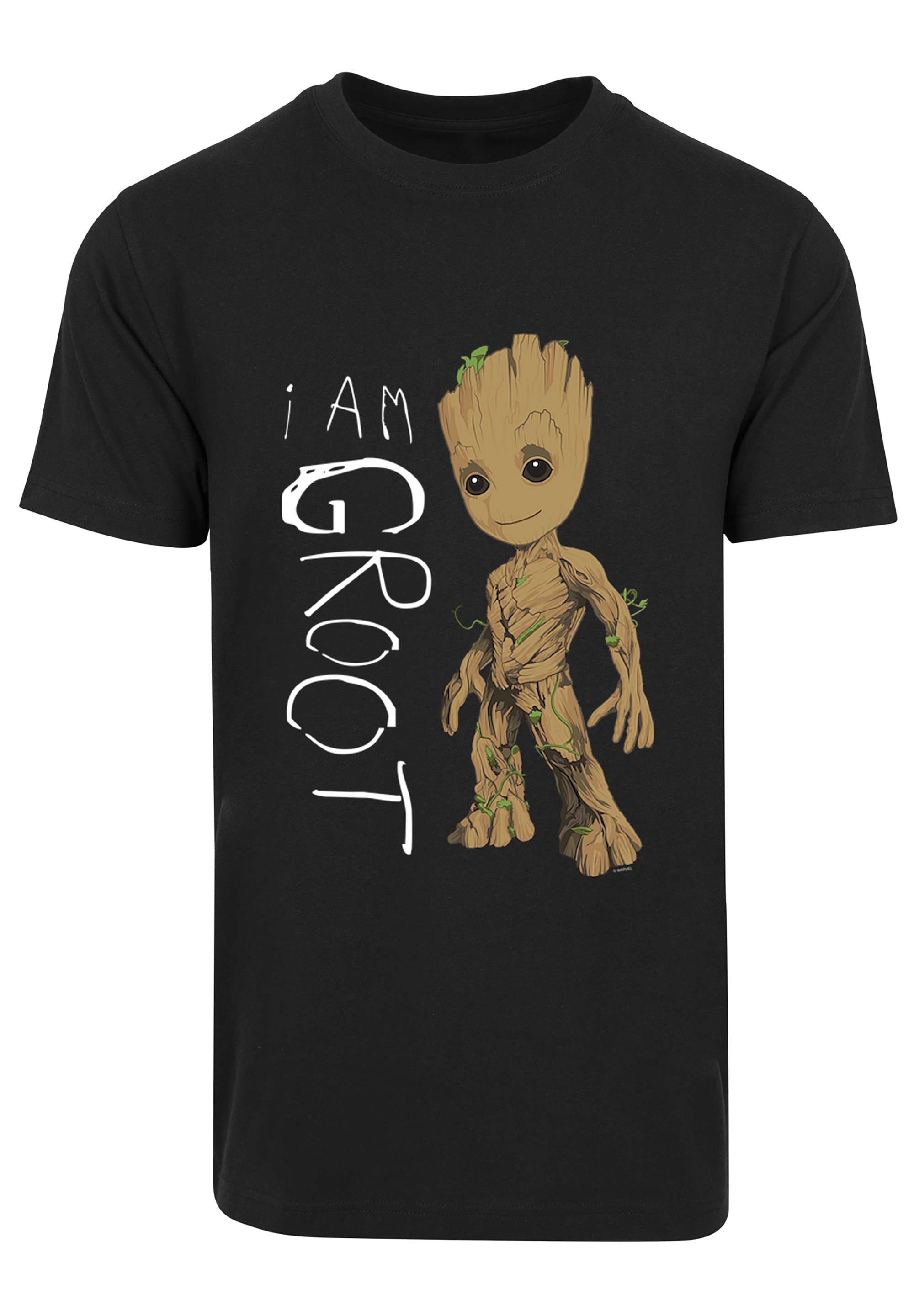 BAUR of | Groot«, bestellen Galaxy Herren,Premium »Marvel F4NT4STIC the ▷ Guardians Print T-Shirt Merch,Regular-Fit,Basic,Logo