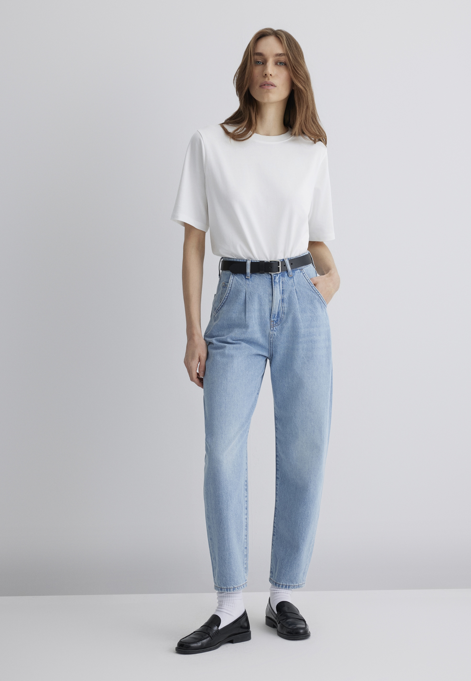 Mavi Weite Jeans "LAURA" Pleated Baggy Pants günstig online kaufen