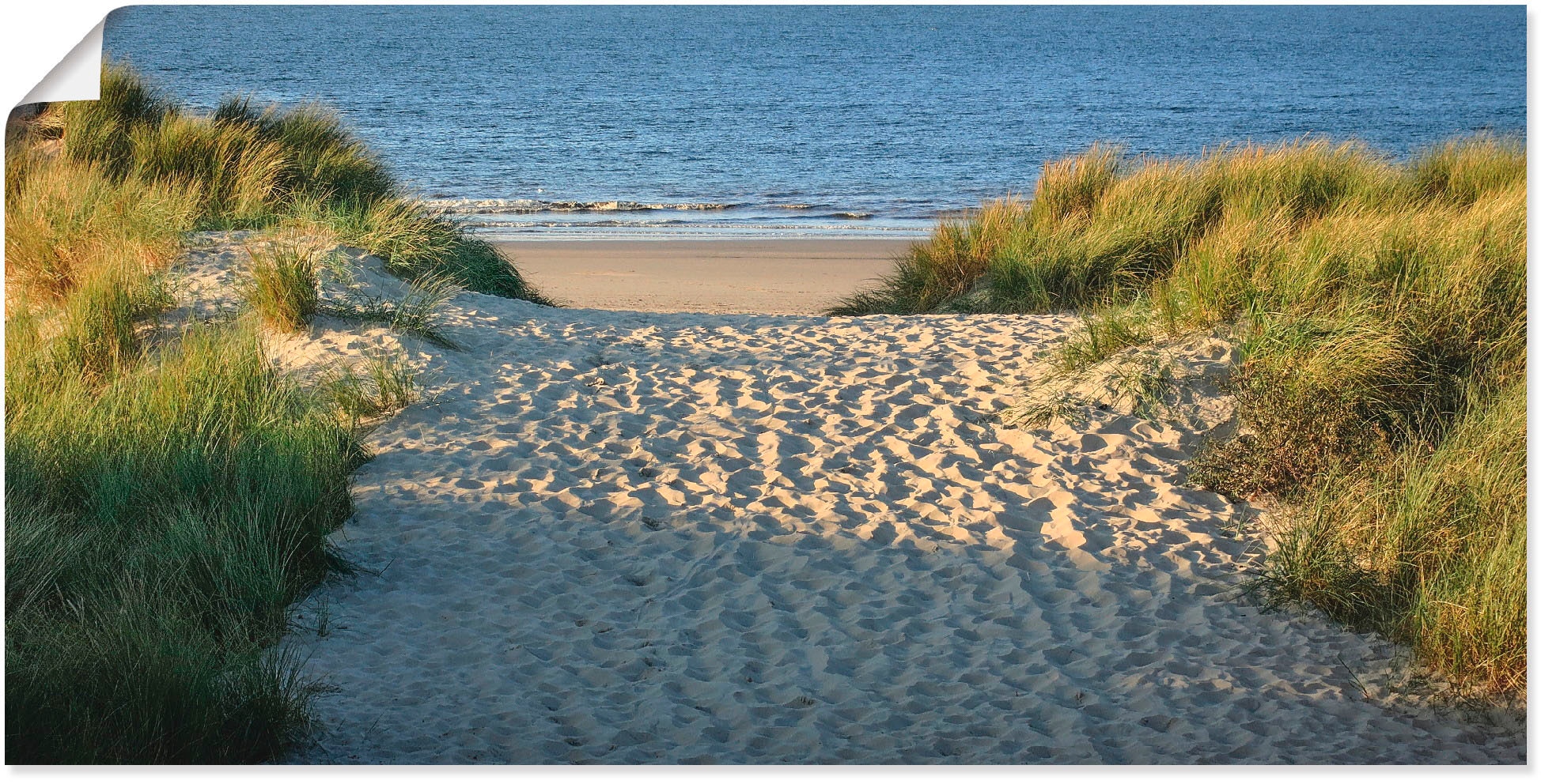 Artland Wandbild »Strandaufgang«, Größen Strand, oder bestellen in Poster versch. Wandaufkleber | St.), Alubild, Leinwandbild, als BAUR (1