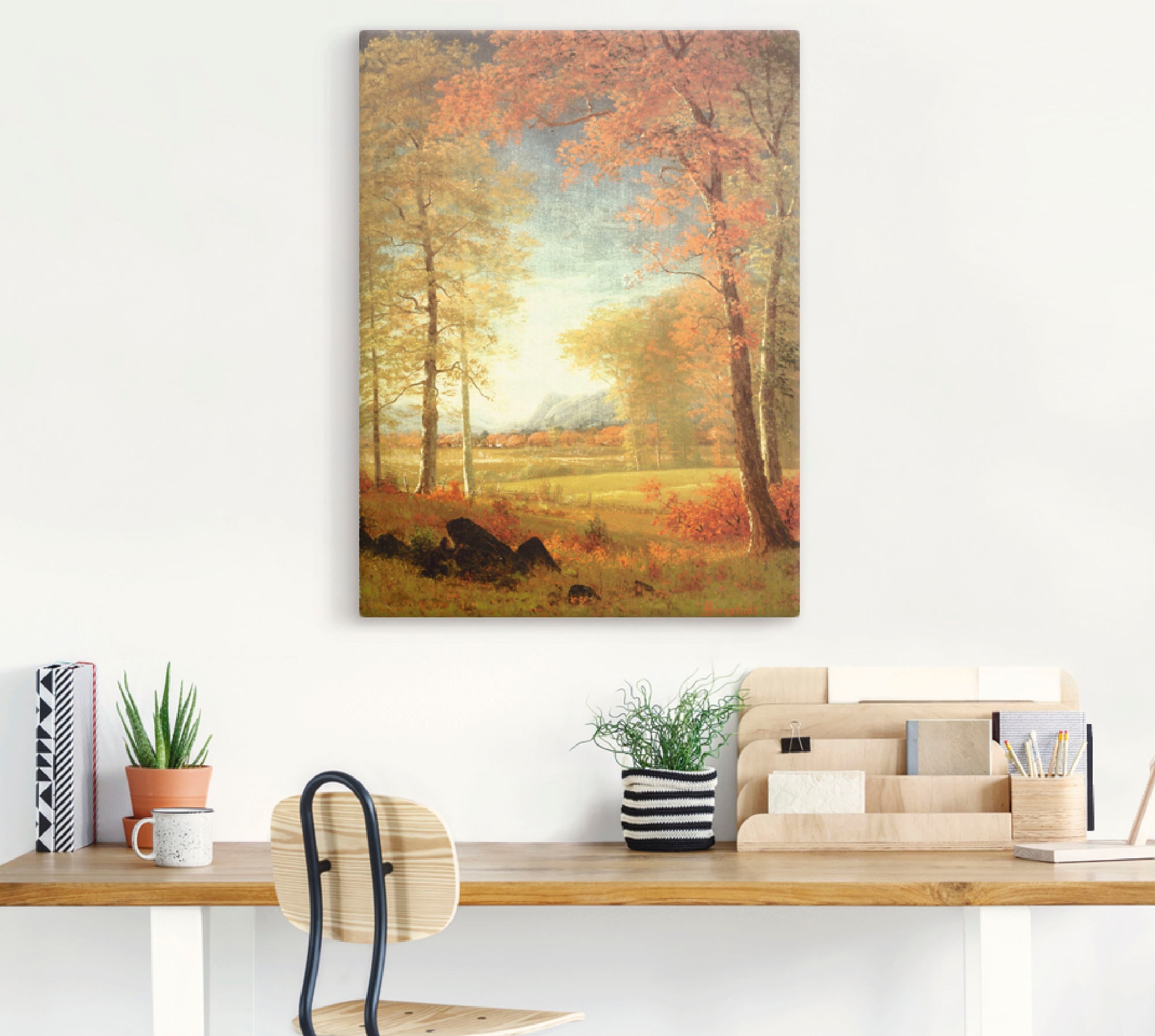 Artland Wandbild »Herbst in Oneida County, New York.«, Felder, (1 St.), als Leinwandbild, Poster in verschied. Größen