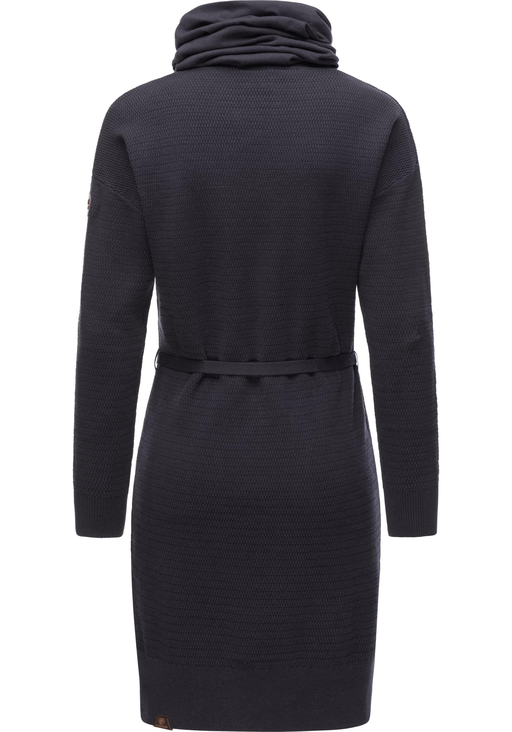 Ragwear Sweatkleid »Babett Dress Intl.«, warmes Winterkleid mit breitem Rollkragen