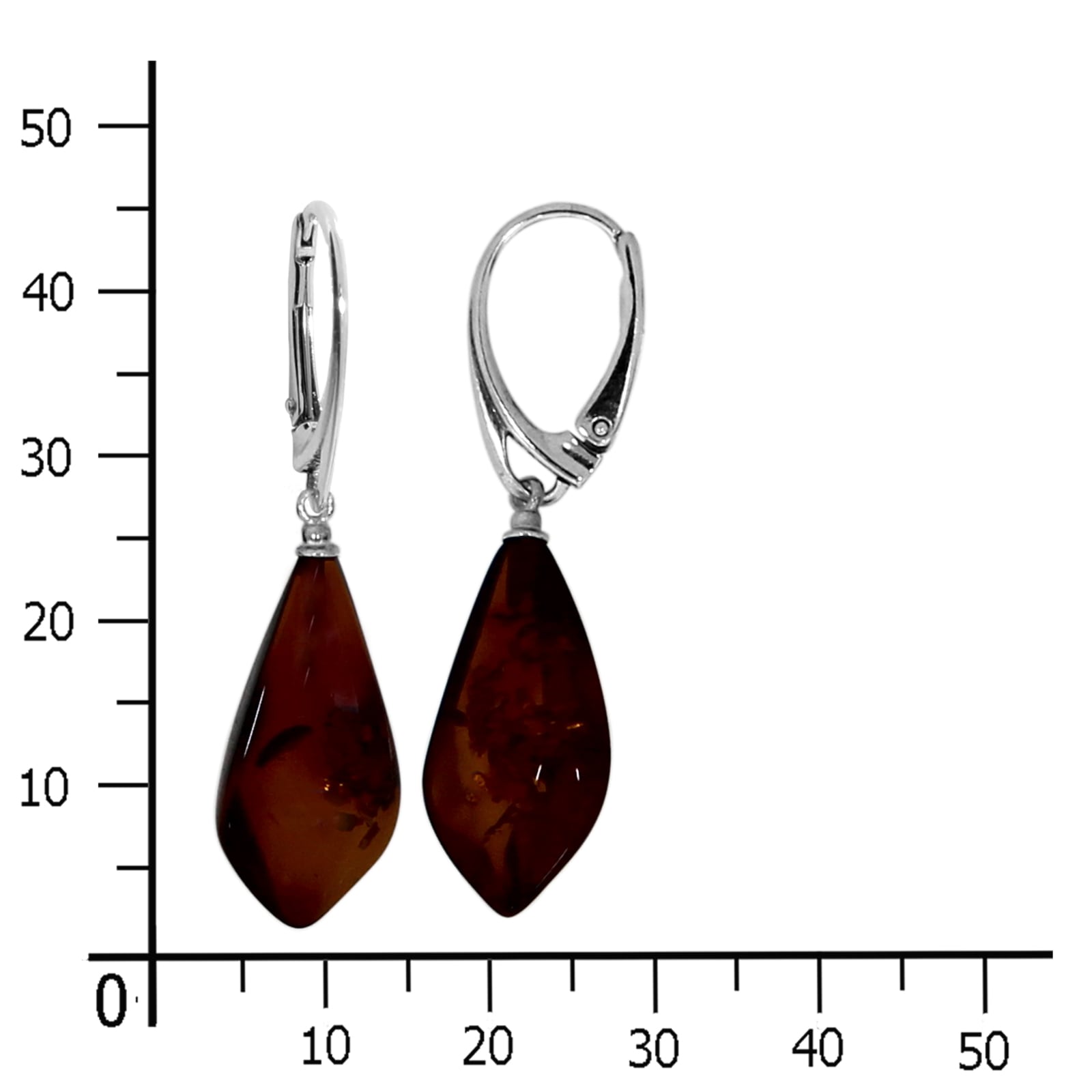 OSTSEE-SCHMUCK Paar Ohrhänger »- Klassisch - Silber 925/000 - Bernstein«