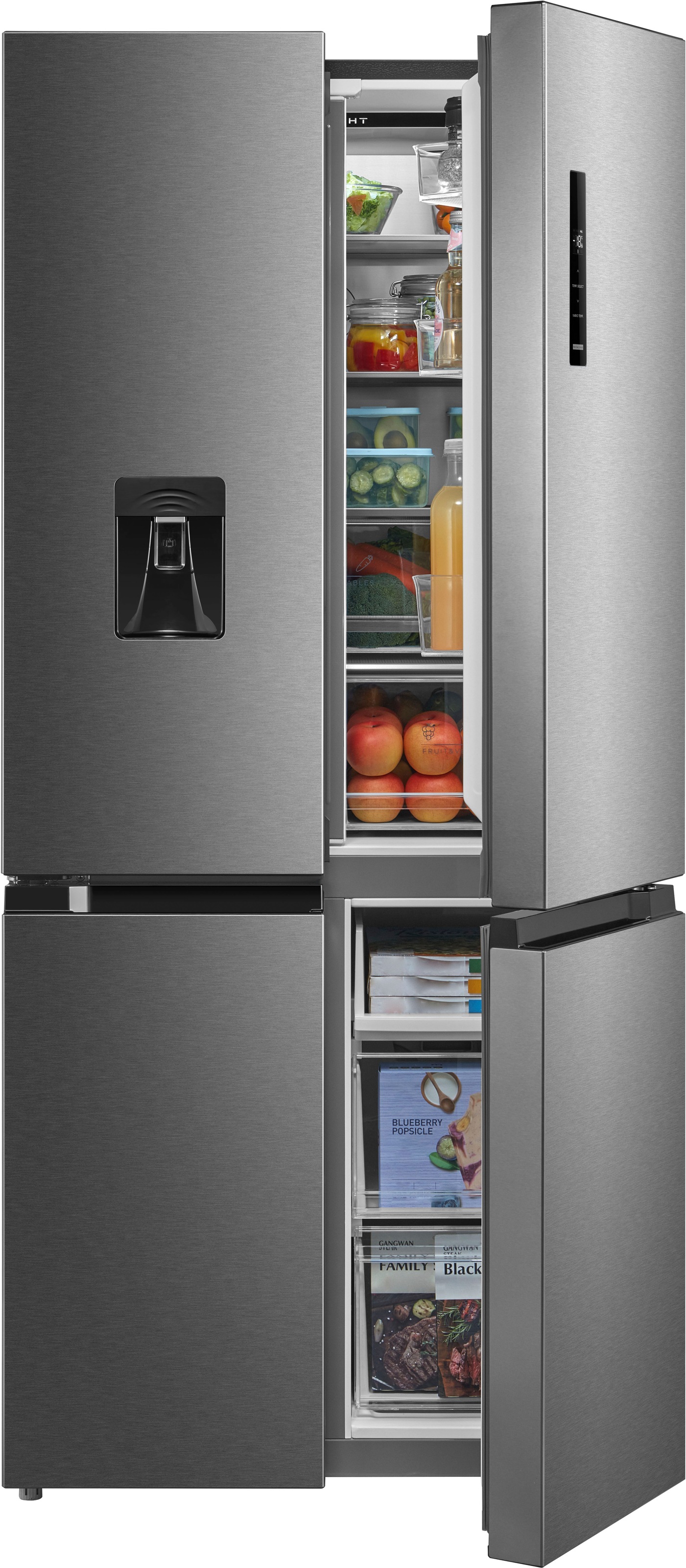 Thumbnail - Hanseatic Multi Door "HCD18983CWDI" 189,8 cm hoch 83,3 cm breit No-Frost Technologie, Wasserspender
