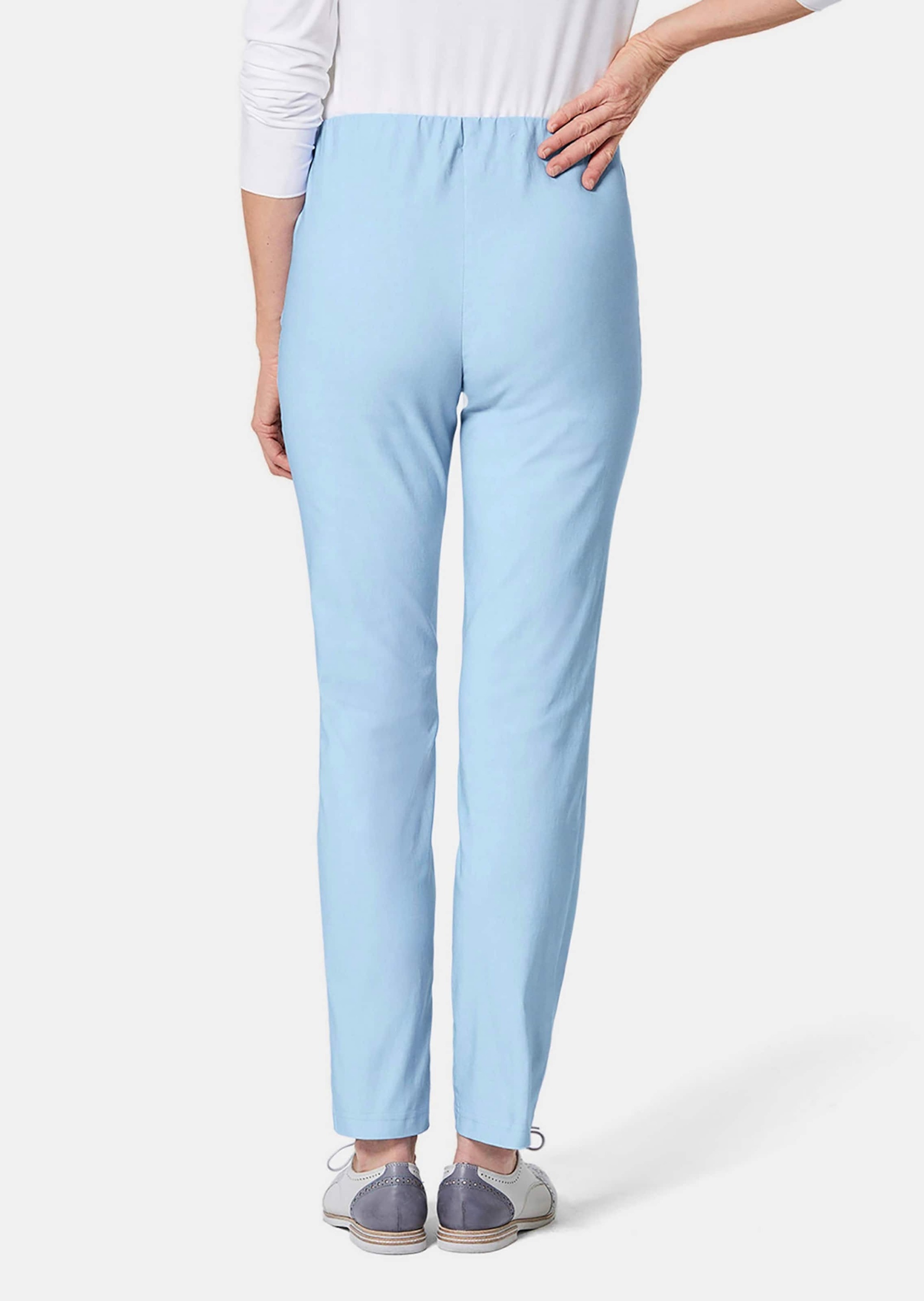 GOLDNER 2-in-1-Hose »Kurzgröße Schlupfhose LOUISA mit Steppnähten«