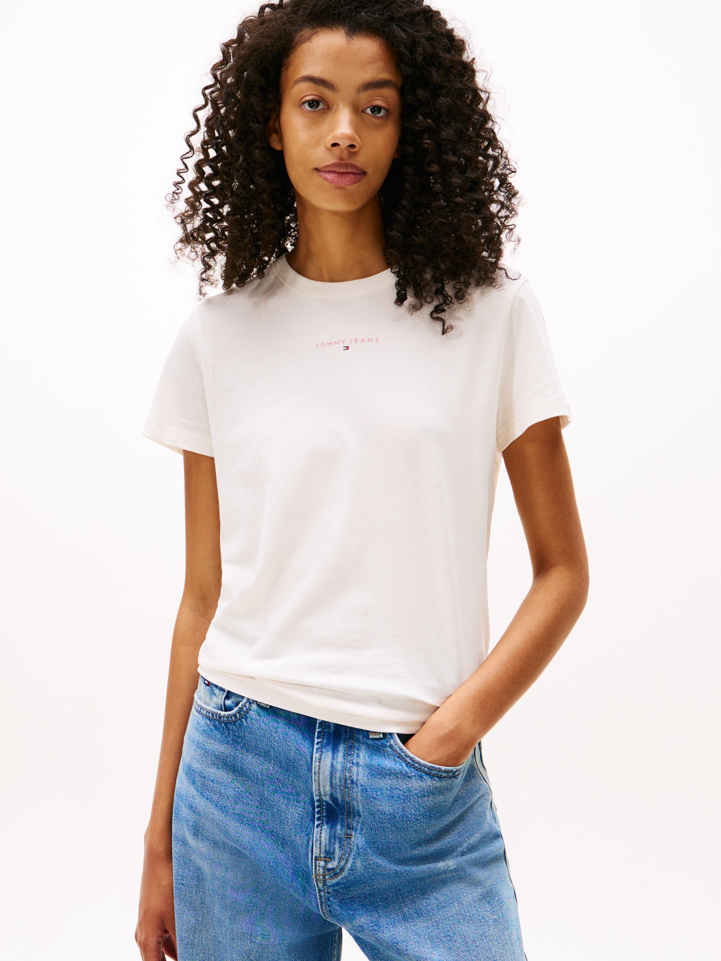 Tommy Jeans Kurzarmshirt "TJW REG LINEAR SS TEE" günstig online kaufen