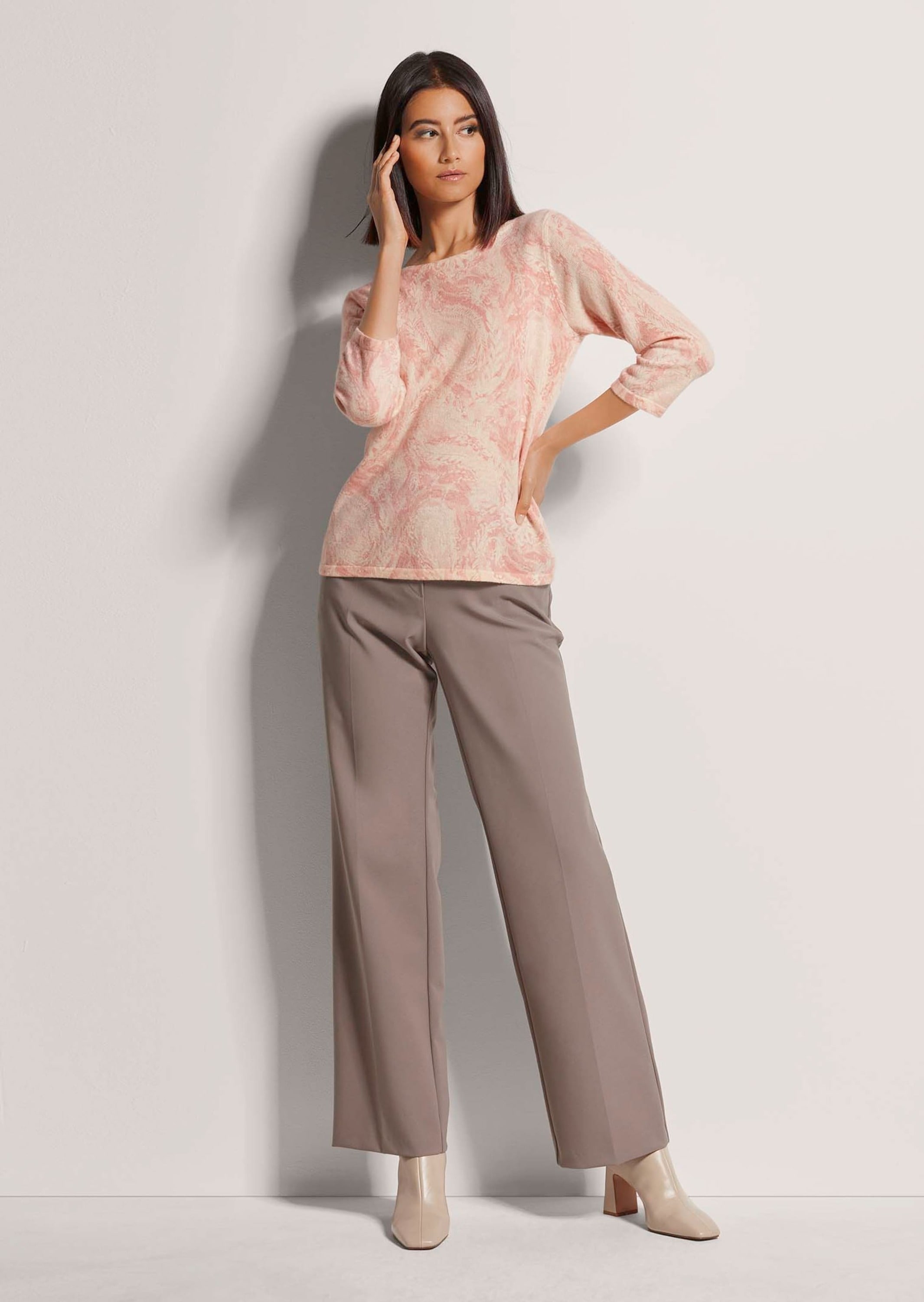 MADELEINE Longpullover »Pullover V-Pullover mit Kaschmir«