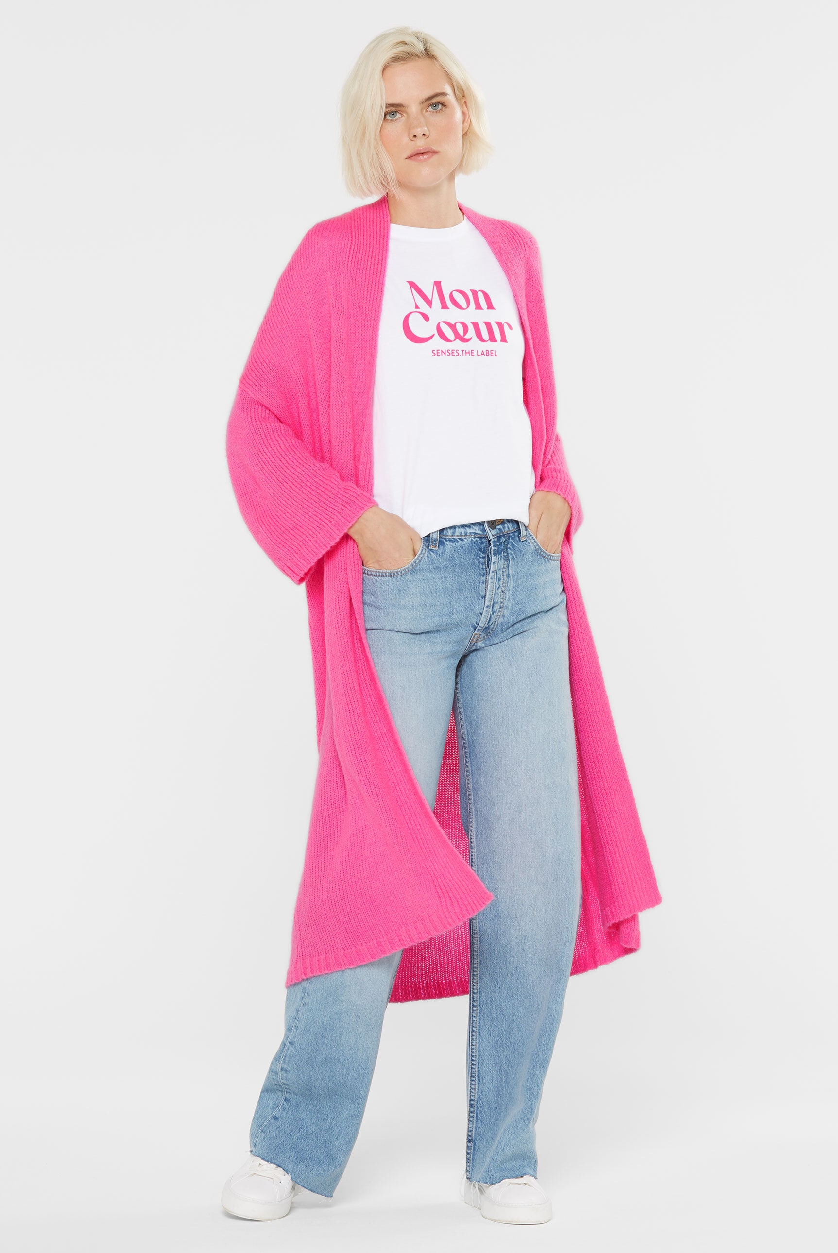 SENSES.THE LABEL Cardigan, aus Feinstrick