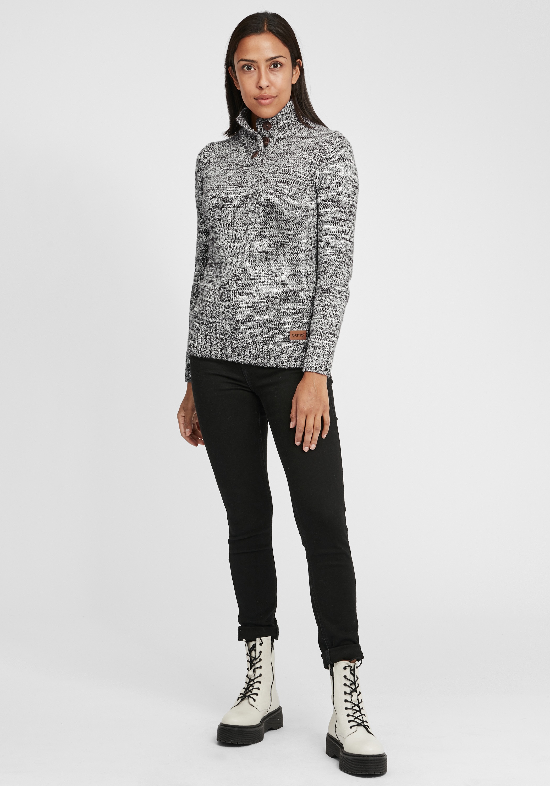 OXMO Strickfleece-Pullover »Strickpullover OXPhiklicita«