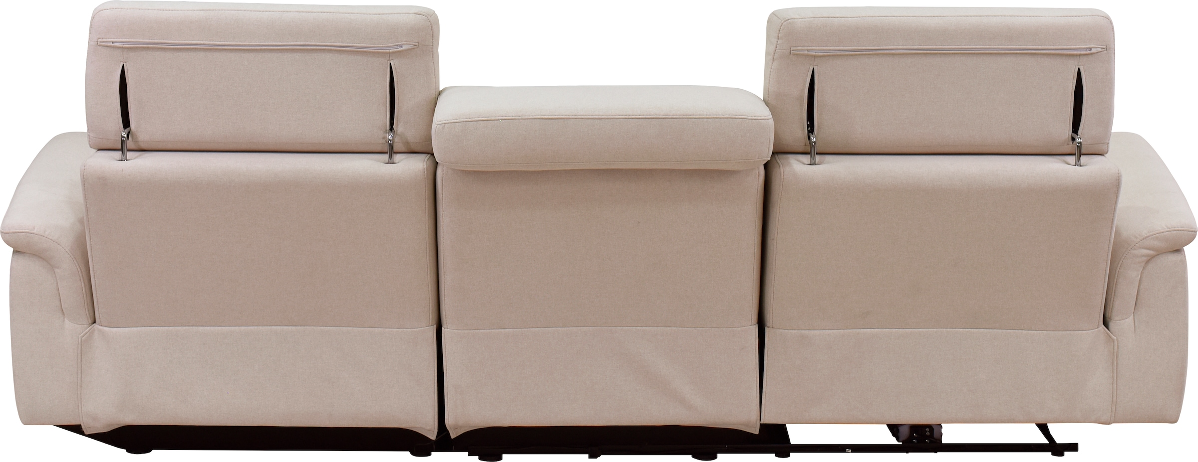 Places of Style Ecksofa »Pareli, L-Form, 259cm,m. Recamiere, Echtleder, Kunstleder, Webstoff«, man. o. elektr. Relaxfunktion, USB/Kopfteilverstellg u. LED