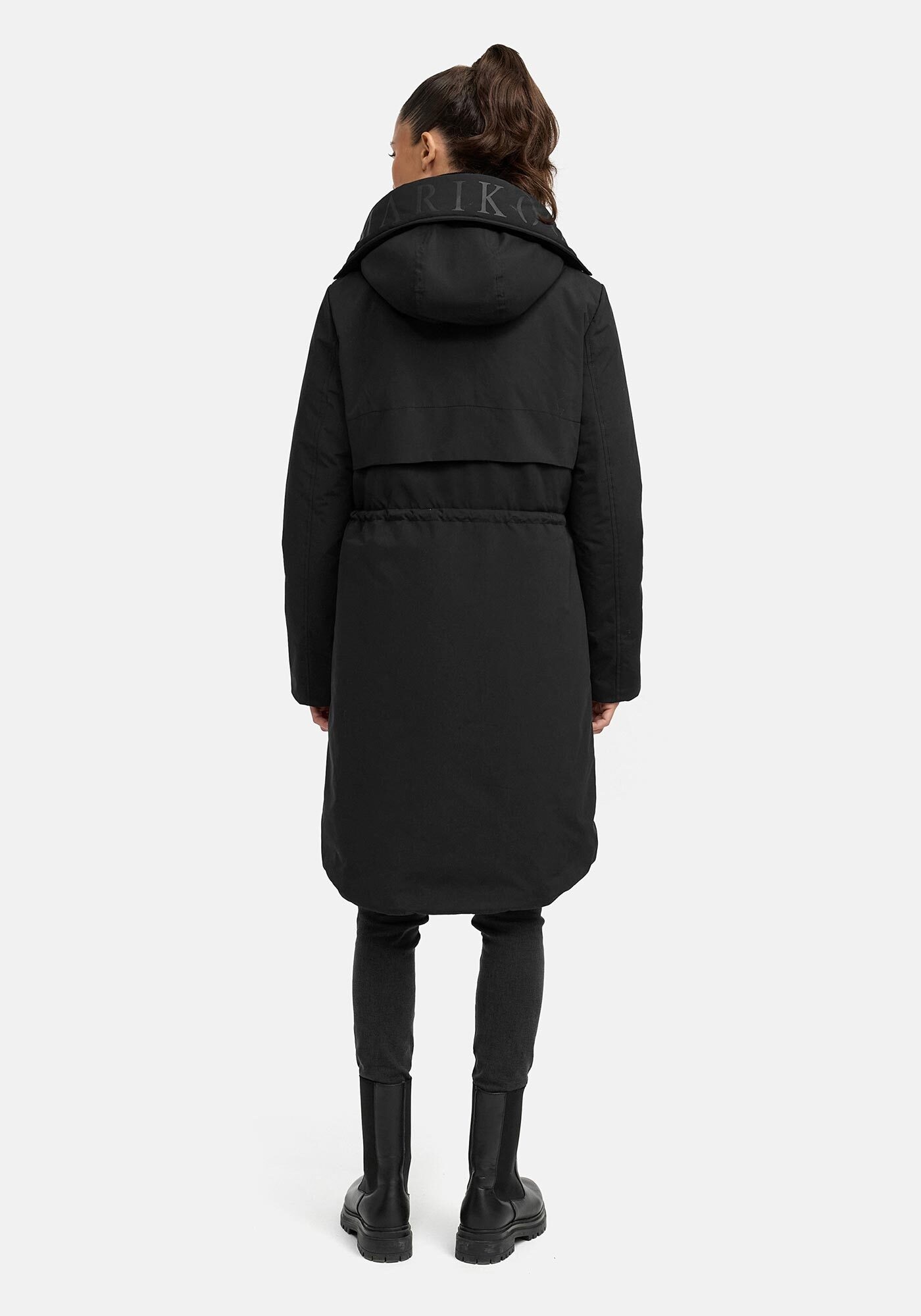 Marikoo Winterjacke »Anoukaa«, langer Parka mit abnehmbarer Kapuze