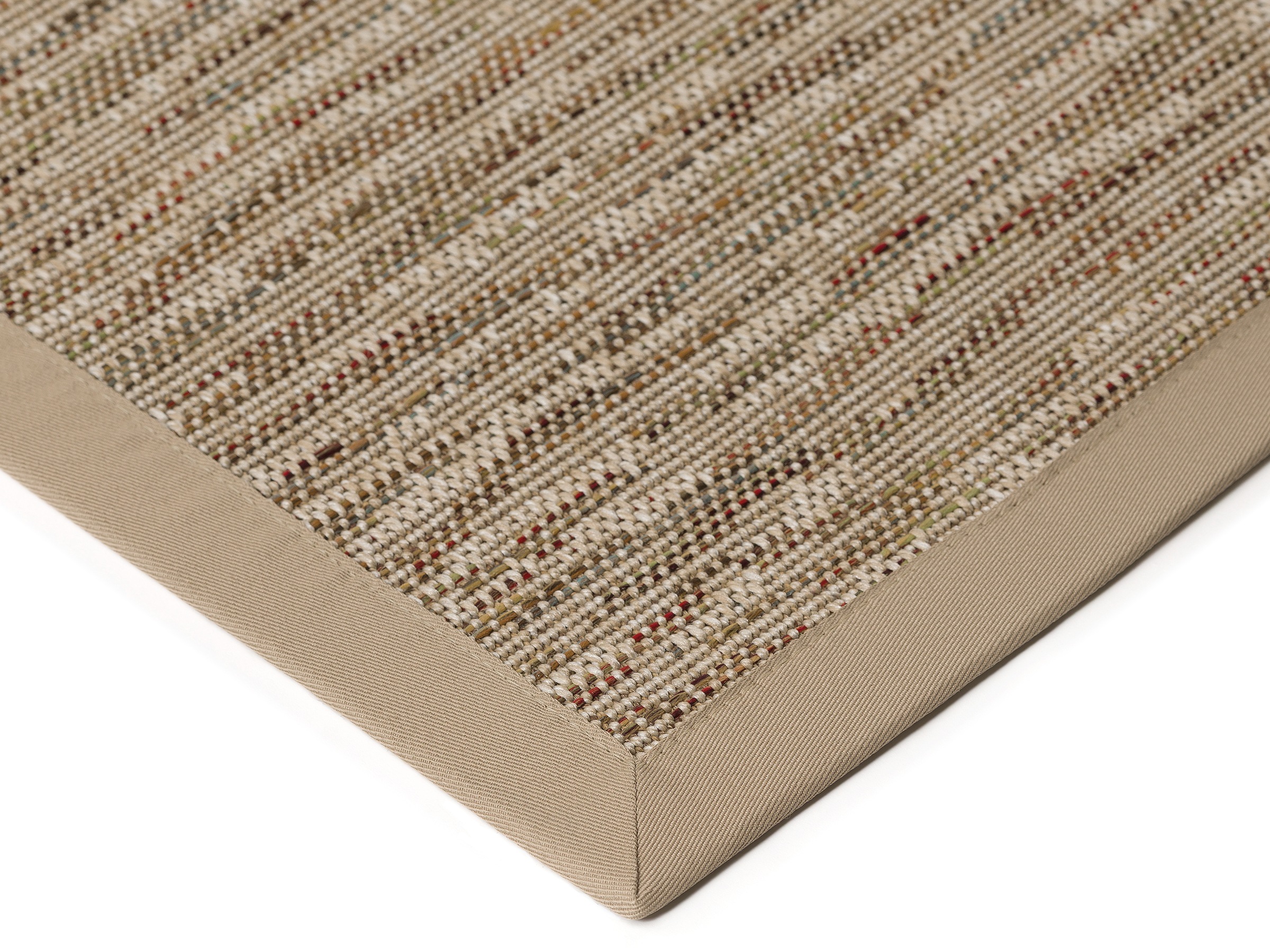 Dekowe Teppich »Basic S2 Multi« rechteckig 10 mm Höhe meliert, Sisaloptik, mit Bordüre, In- und Outdoor geeignet