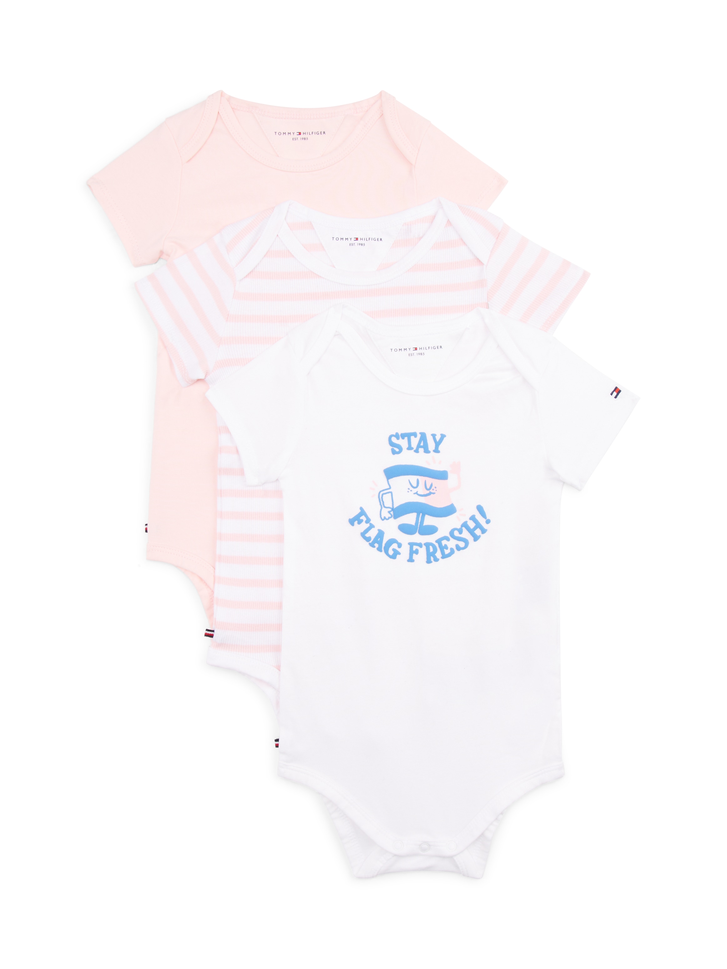 Tommy Hilfiger Kurzarmbody »3 PACK BODY SS GIFTBOX«, aus weicher Baumwollmischung