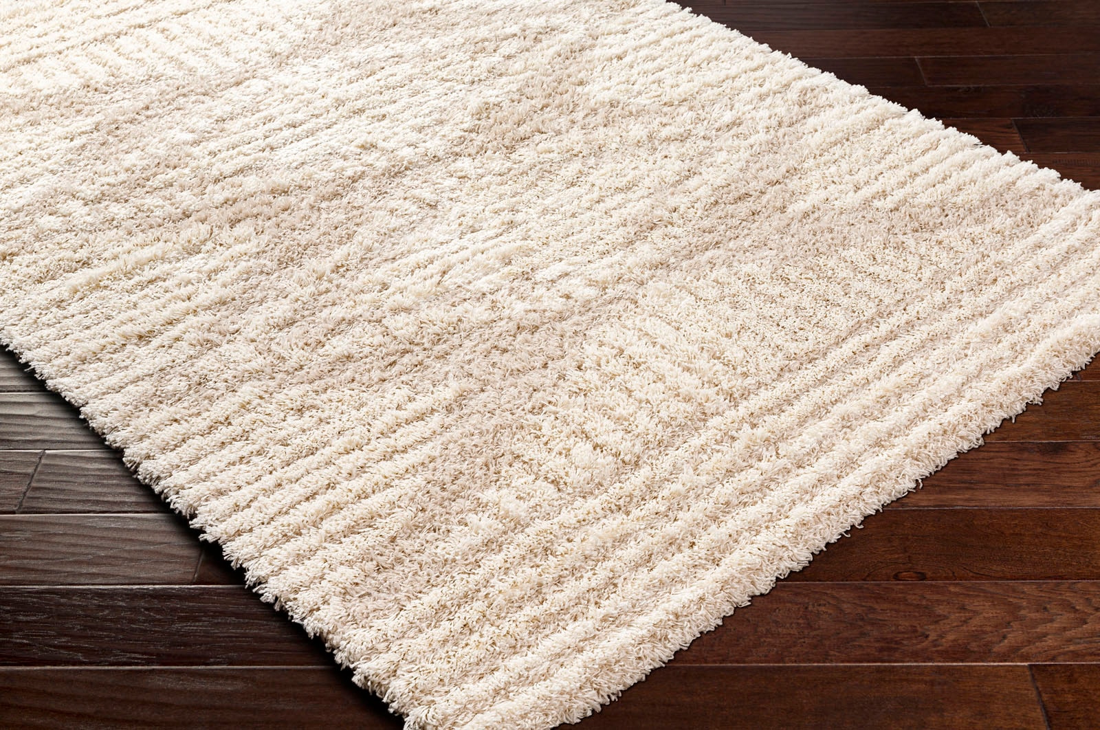 Surya Hochflor-Teppich »Modern 2323«, rechteckig, Flauschig, Langflor, Weich, Boho Wohnzimmerteppich, Beige