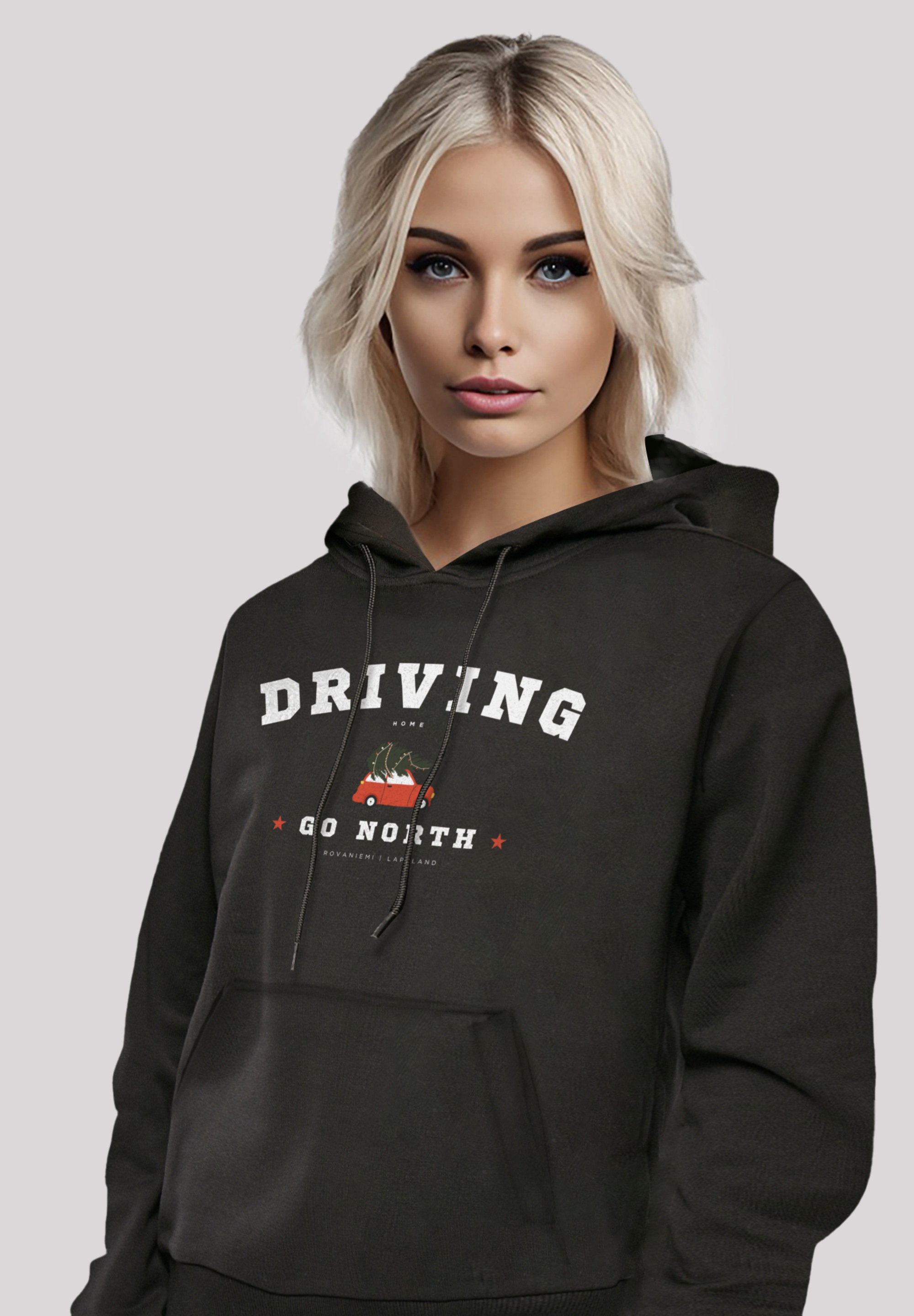 F4NT4STIC Kapuzenpullover »Driving Home Weihnachten«, Weihnachten, Geschenk, Logo