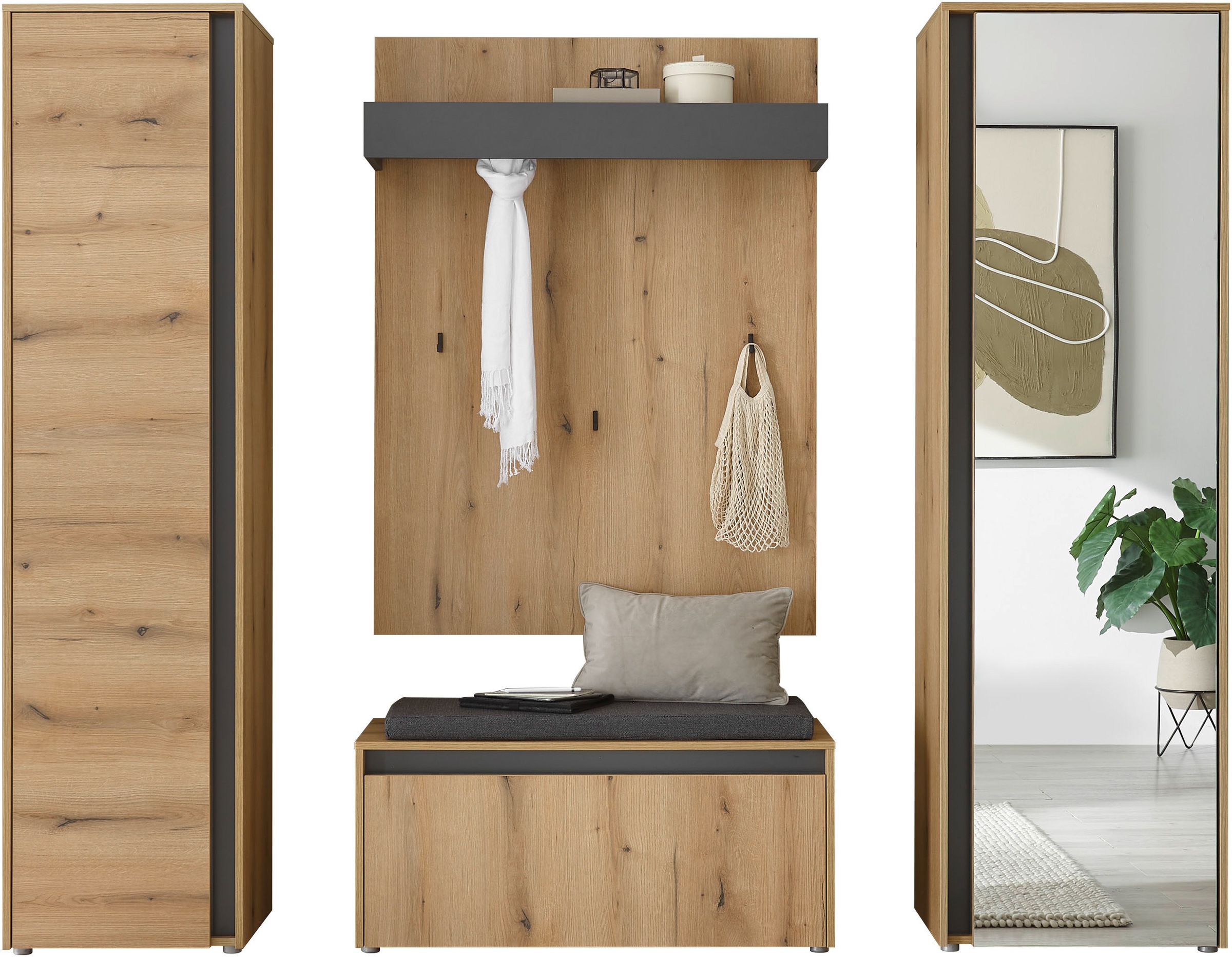 INOSIGN Garderoben-Set "GIRON/CiTY, moderne Garderobe, Komplettset mit viel günstig online kaufen
