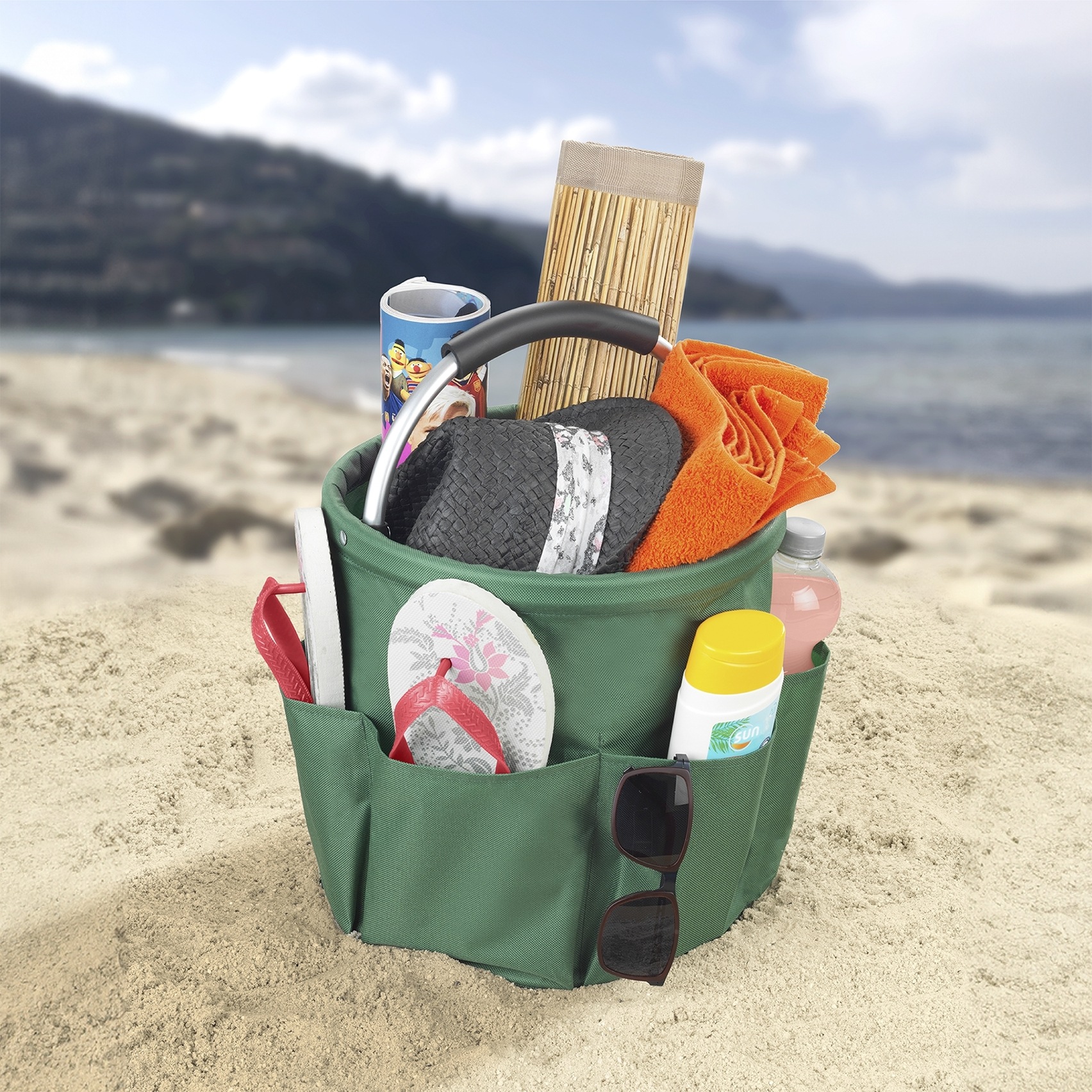 Maximex Falteimer »Modell Universal-Caddy« Organizer für Haus & Garten, platzsparend faltbar, mit 6 Außentaschen