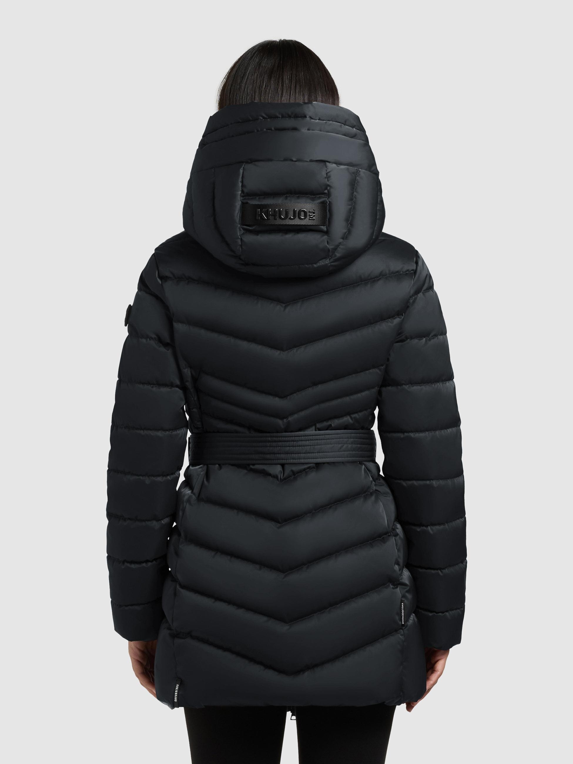 khujo Kurzmantel »Kina« Gesteppter Damen Mantel mit abnehmbarem Taillengürtel