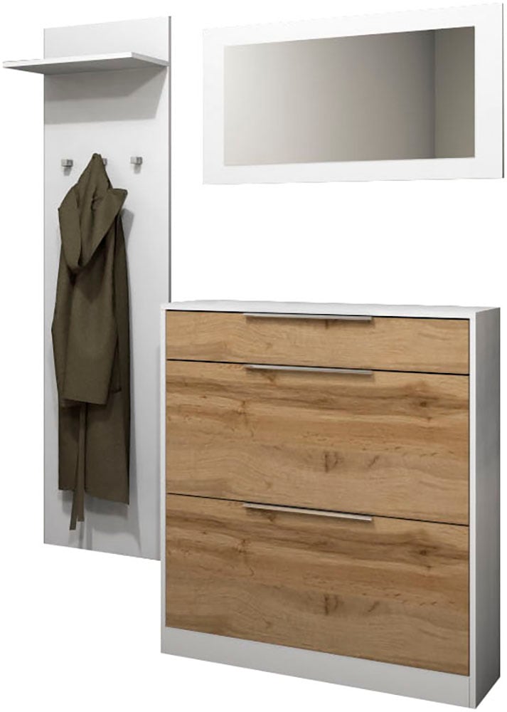 borchardt Möbel "Oliva, Schuhschrank, Spiegel, Garderobenpaneel" 3 Stk. tlg günstig online kaufen