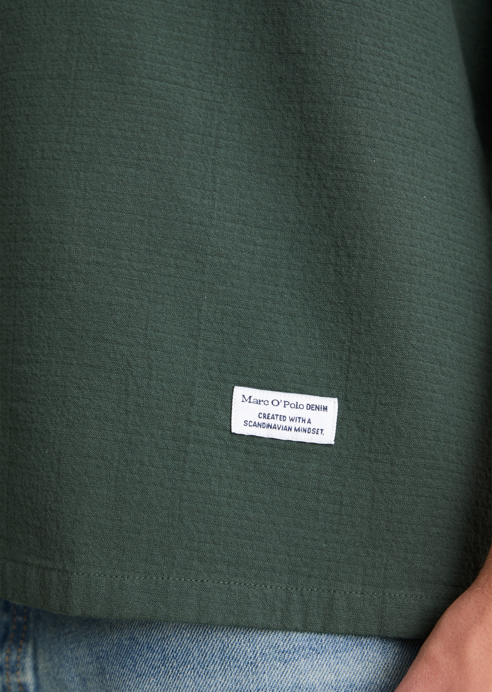 Marc O'Polo DENIM Kurzarmhemd »aus doppellagigem Bio-Baumwoll-Twill«